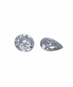 0.82 ct ROUND & PEAR NATURAL FANCY GREY DIAMOND SET OF 2 ANL-S20-42