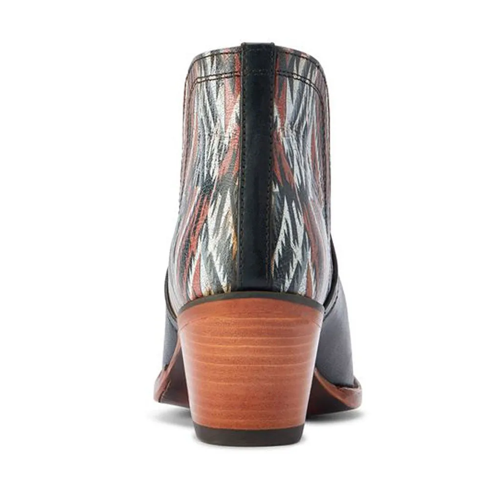 10042580 Ariat Women's Chimayo Dixon Western Boot -Black / New Mexico Roja Print