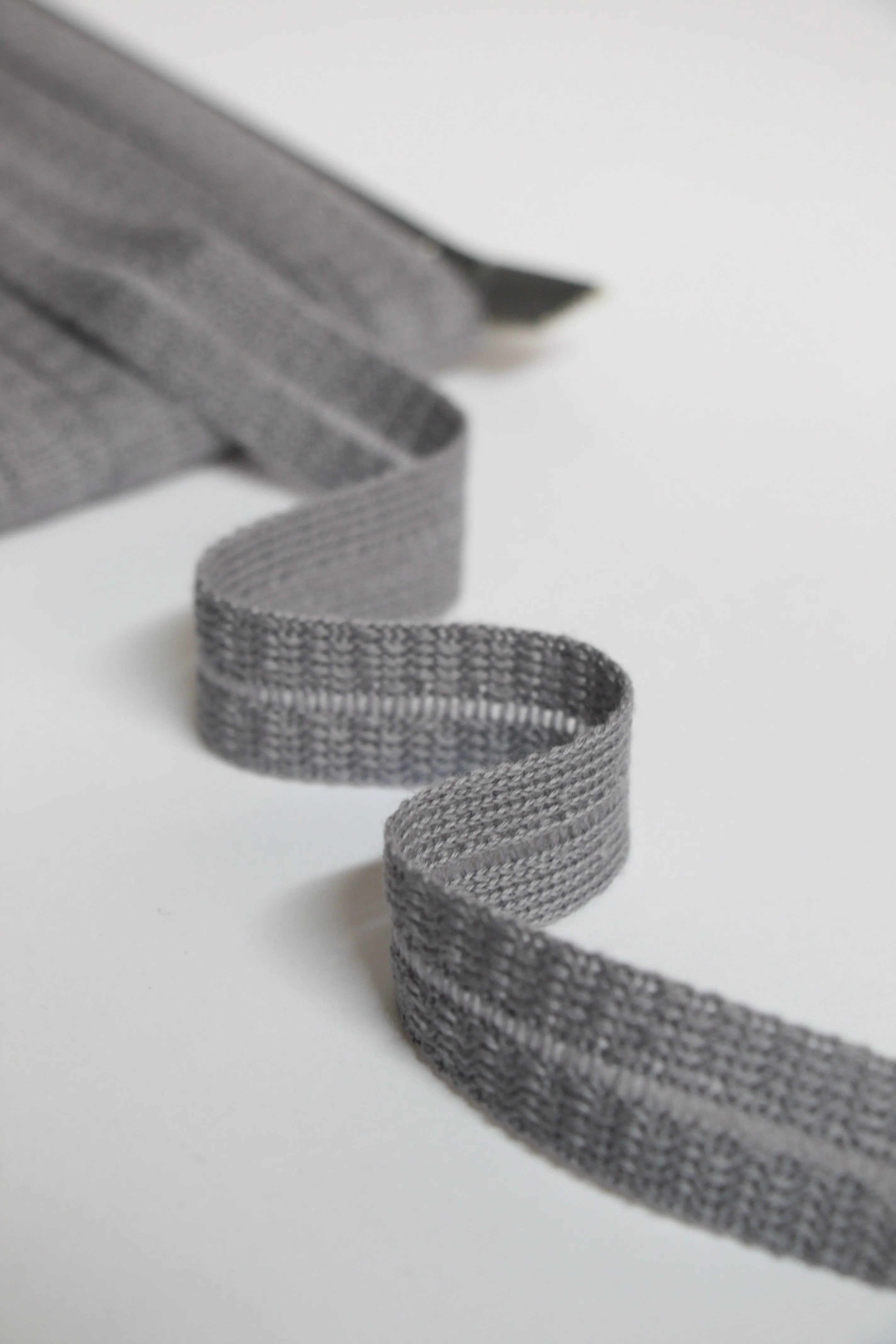 22mm Wool Binding - Silver Grey