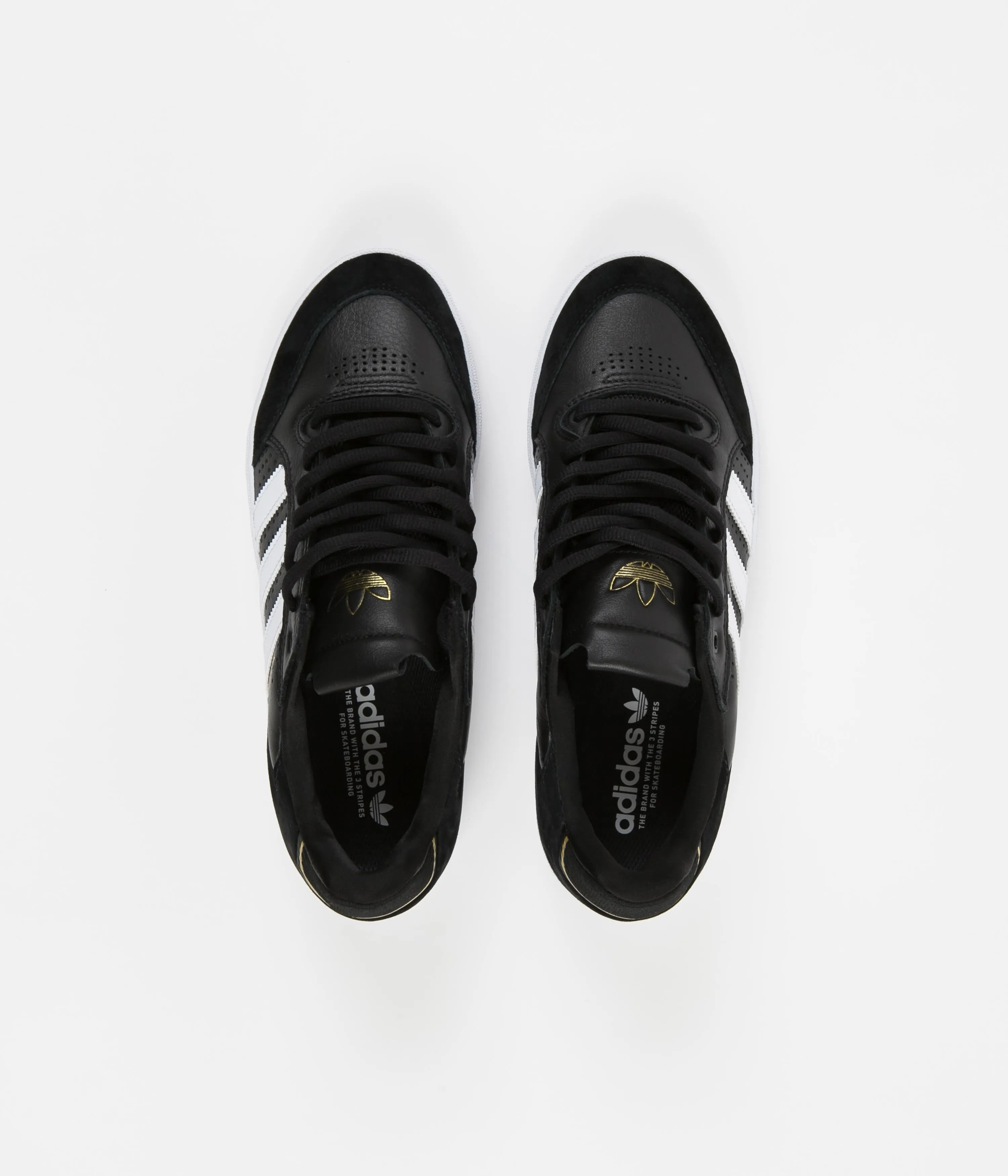 Adidas Tyshawn Low Shoes - Core Black / FTWR White / Gold Metallic