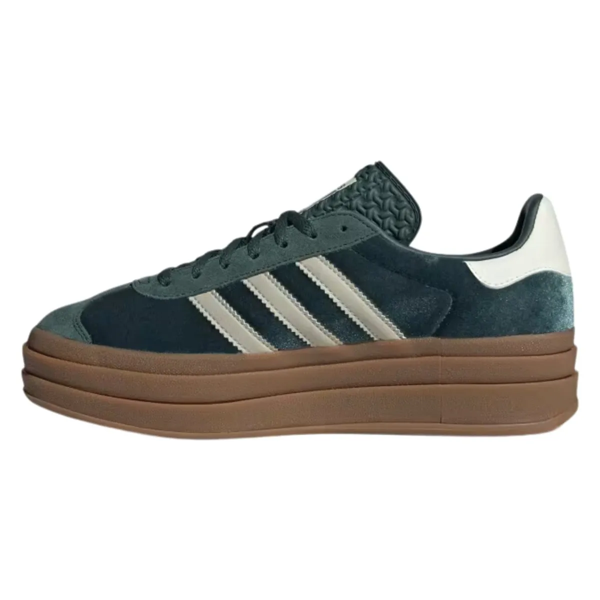 Adidas Women's Gazelle Bold Mineral Green/Putty Grey Velvet