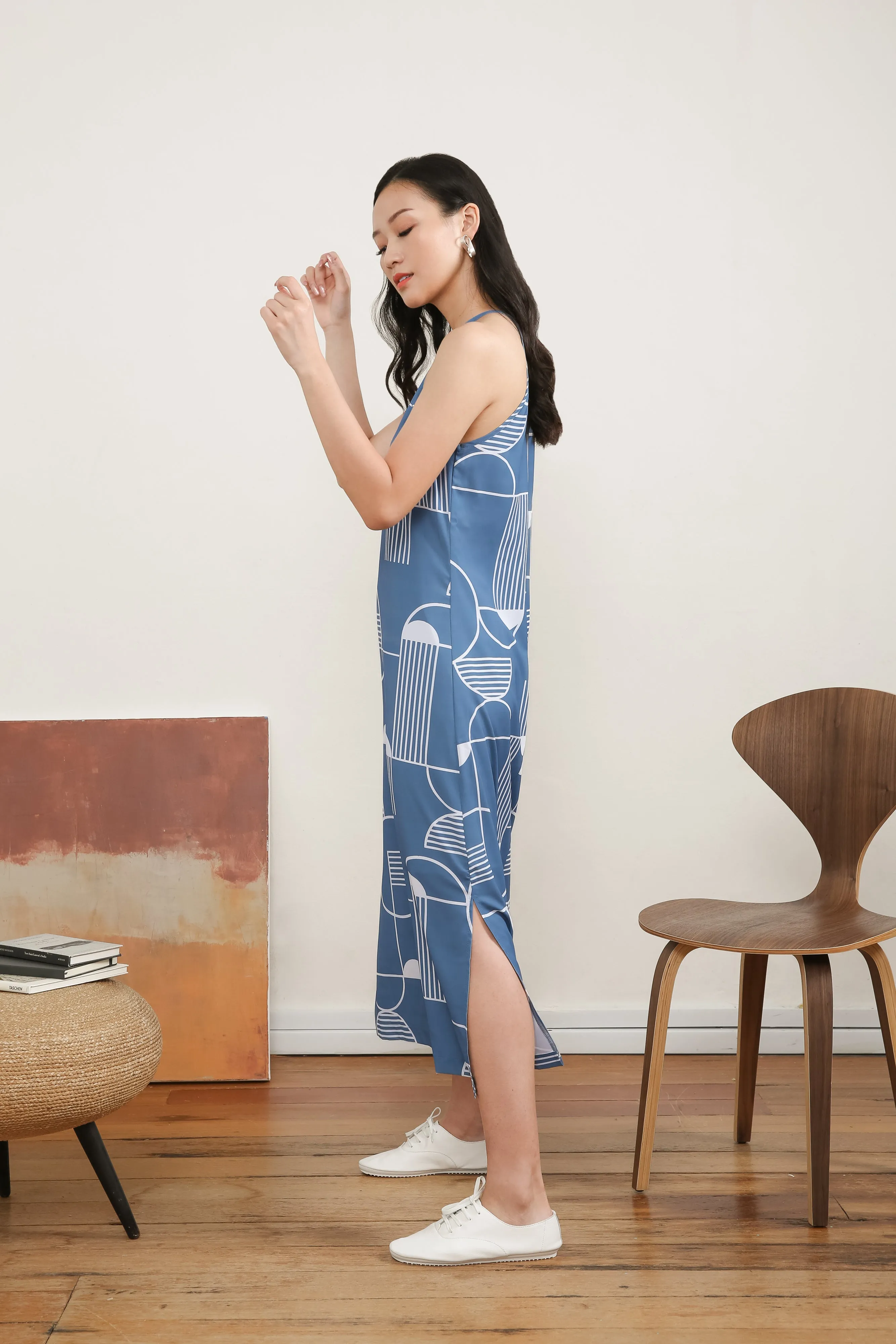 Aileen Printed Slip Maxi Dress