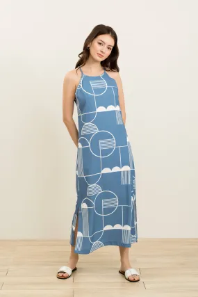 Aileen Printed Slip Maxi Dress