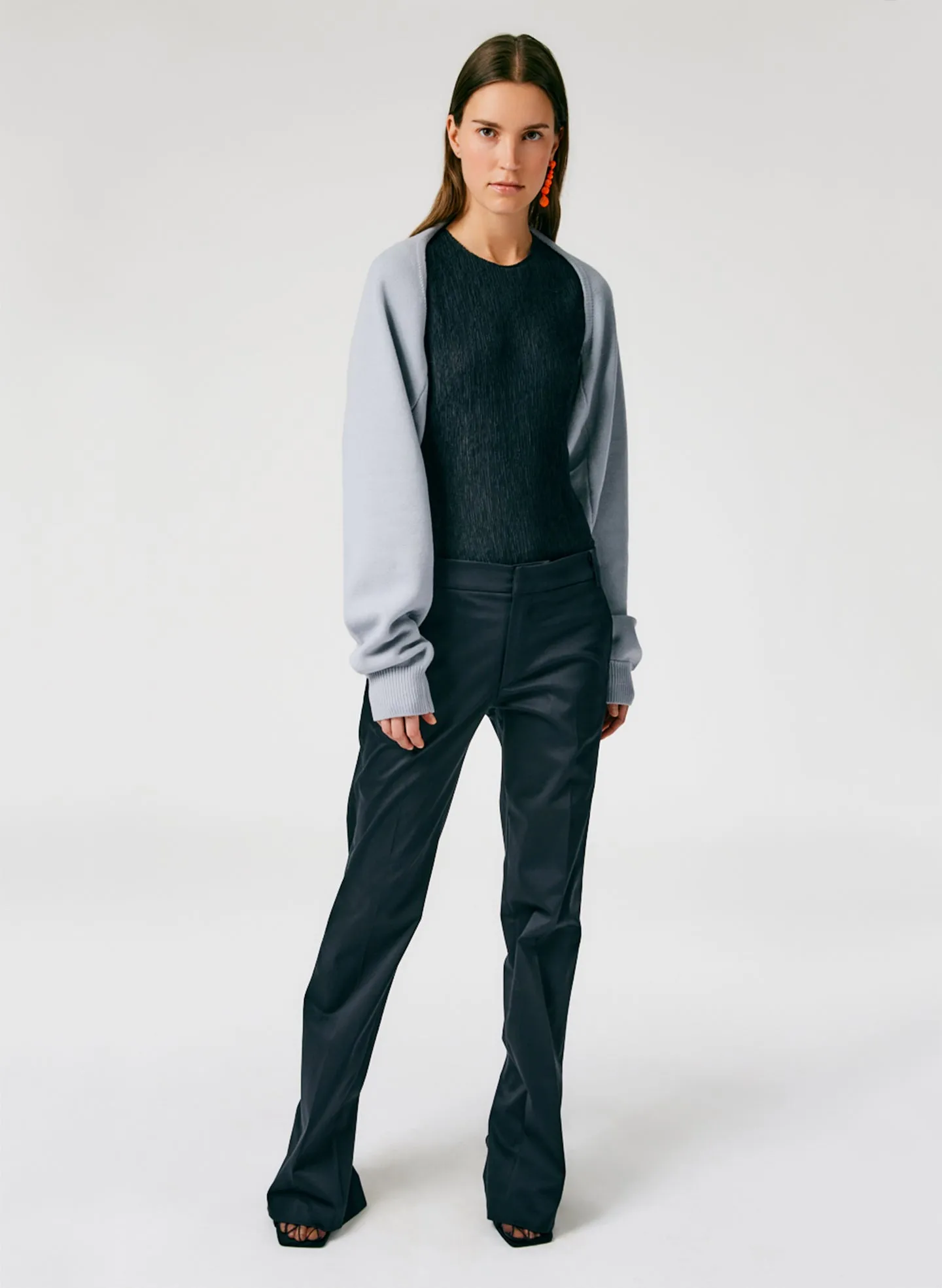 Airy Extrafine Wool Sleeve Shrug