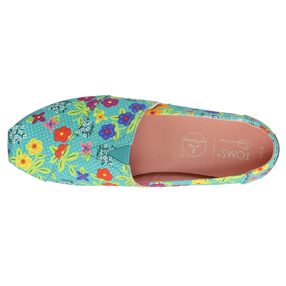 Alpargata Floral Slip On Flats