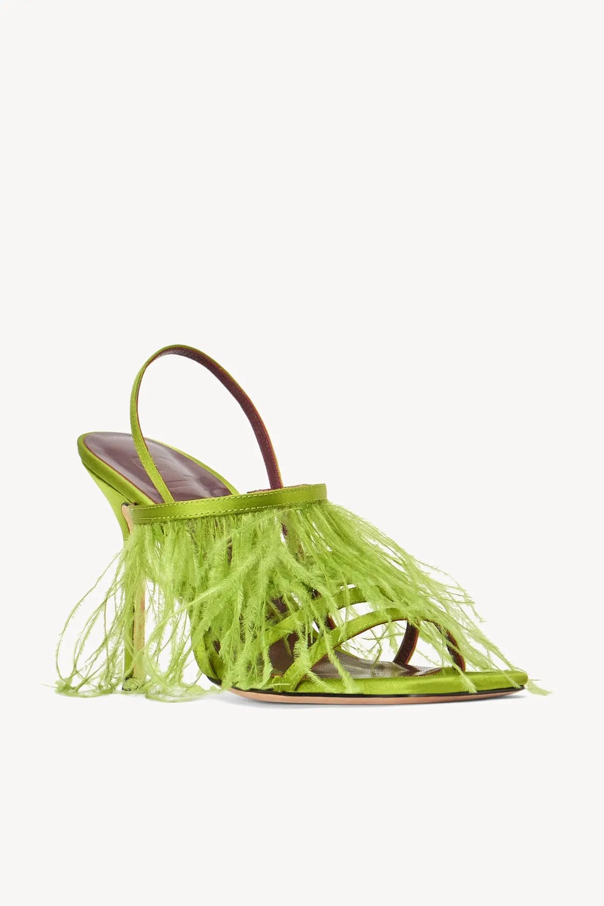 ANISE FEATHER HEEL | ACID GREEN