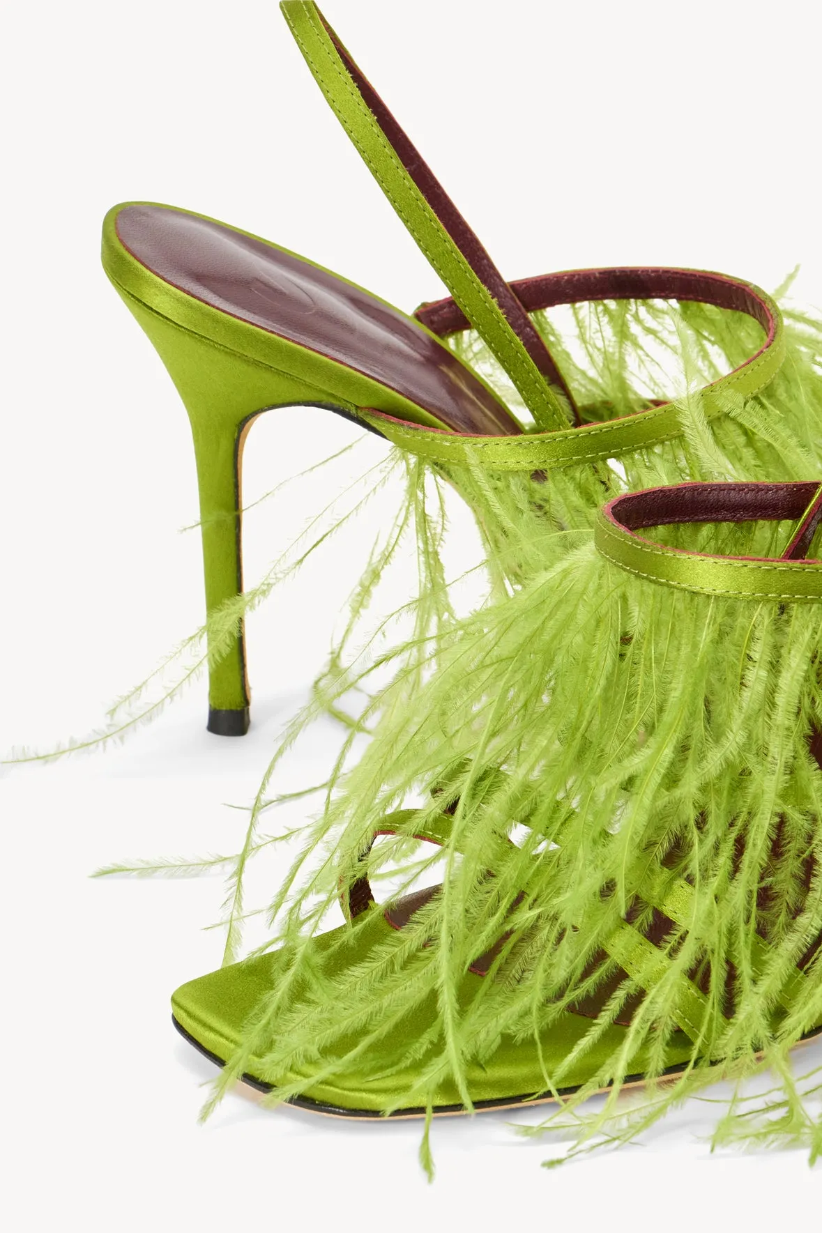 ANISE FEATHER HEEL | ACID GREEN