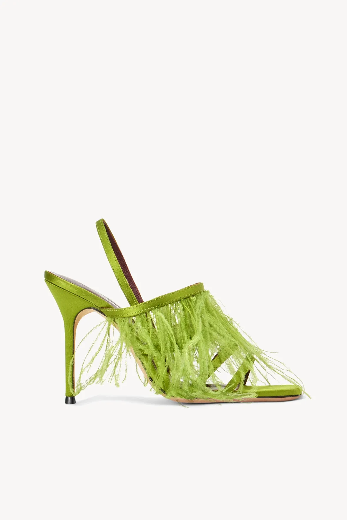 ANISE FEATHER HEEL | ACID GREEN