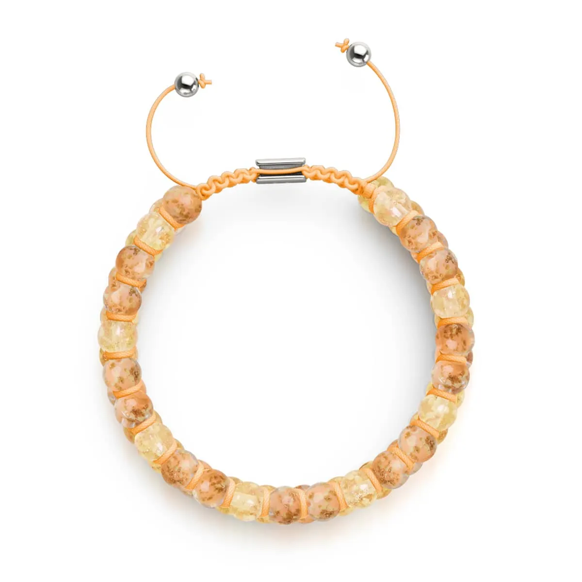 Apricot Smoothie | Caramel x Apricot | Double Firefly Glass Bracelet