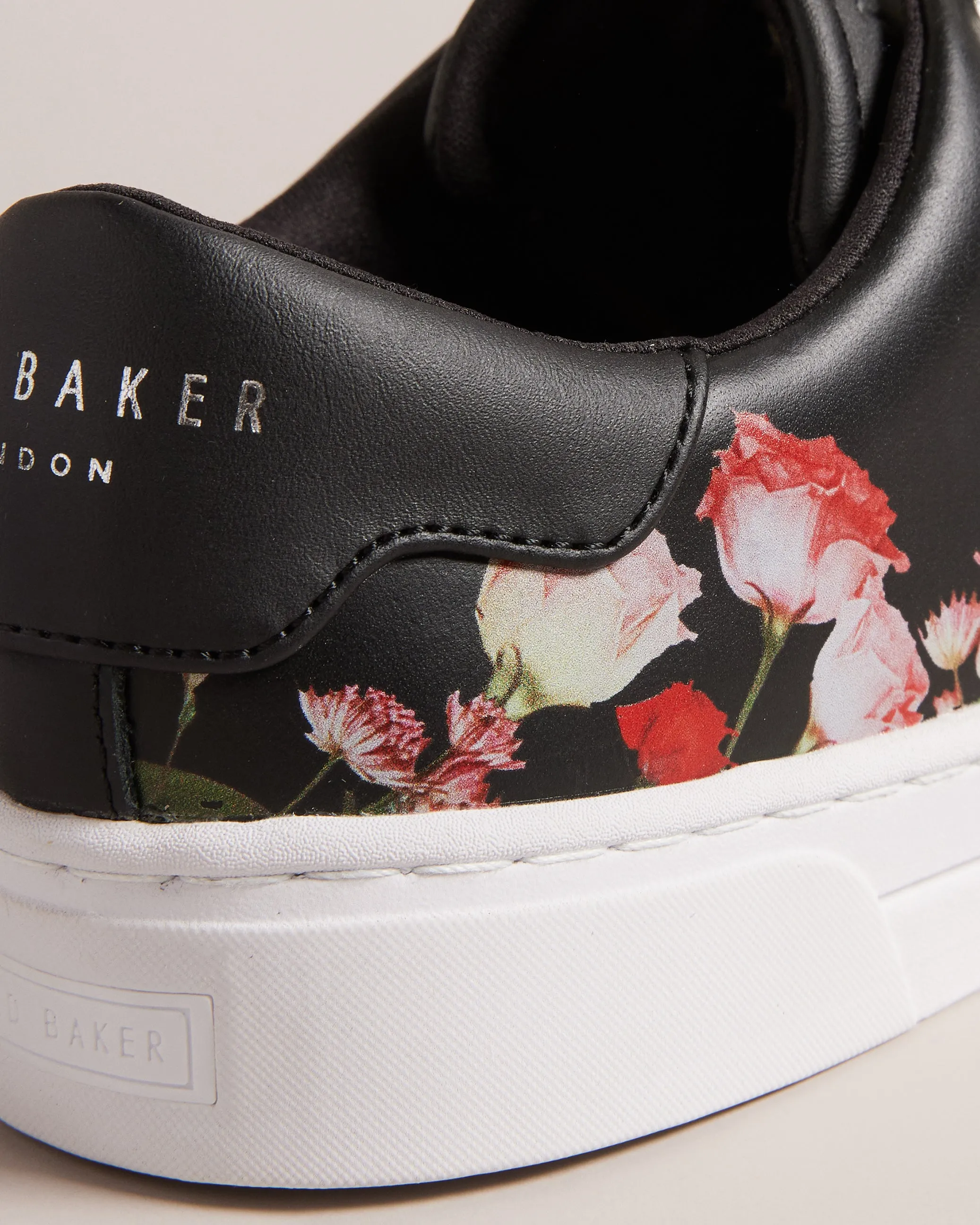 Arlita Floral Print Cupsole Trainers Black