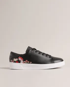 Arlita Floral Print Cupsole Trainers Black