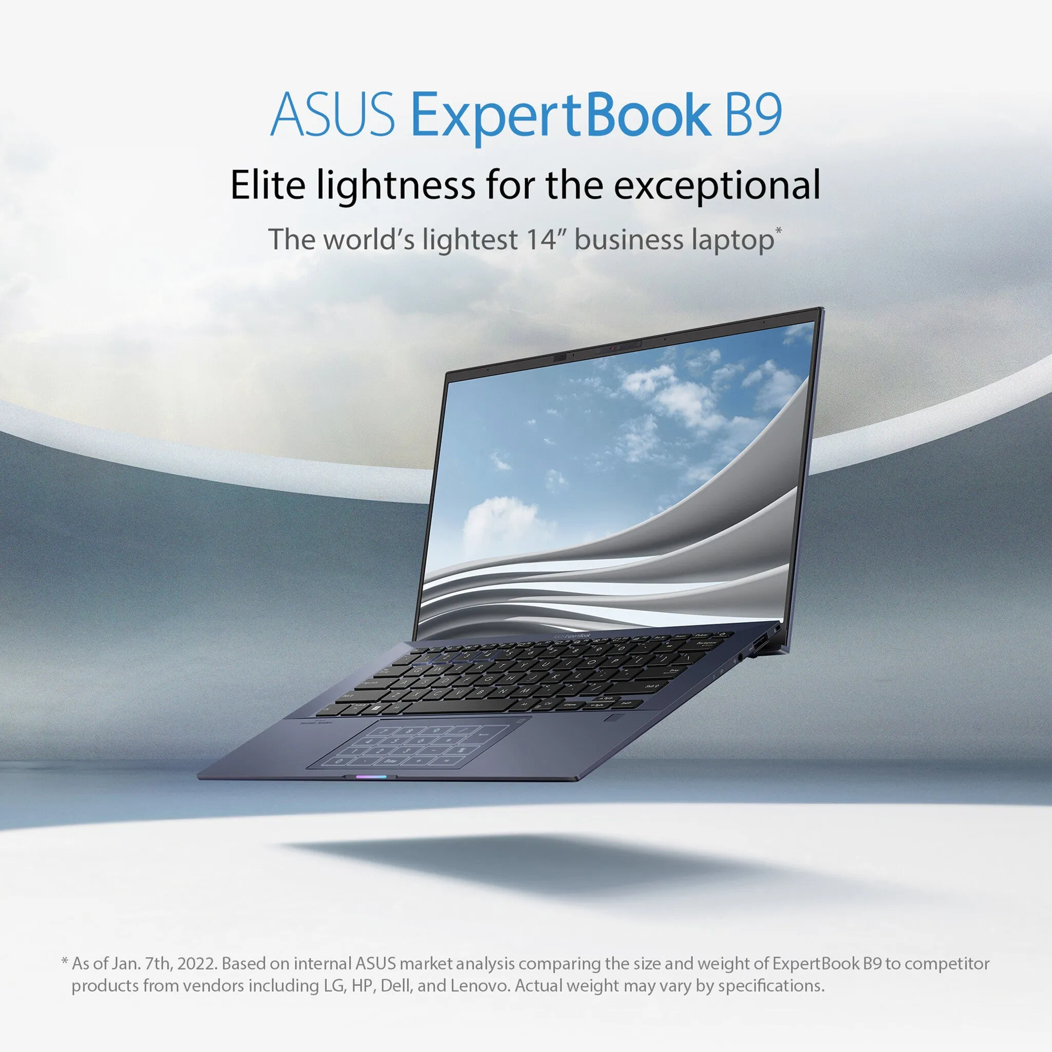 ASUS ExpertBook B9 B9400CEA-KC1329X Laptop 35.6 cm (14") Full HD Intel® Core™ i7 i7-1165G7 16 GB LPDDR4x-SDRAM 1 TB SSD Wi-Fi 6 (802.11ax) Windows 11 Pro Black