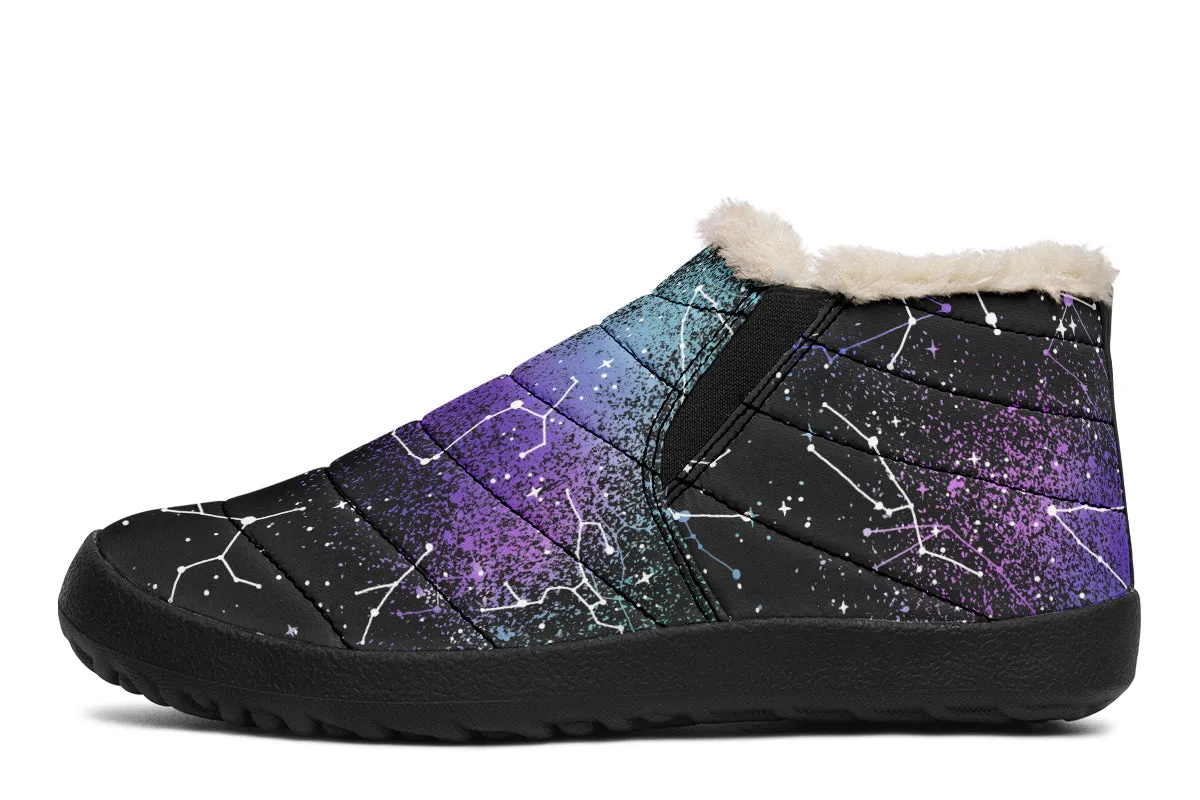 Aurora Winter Sneakers - Warm & Easy Slip-On Shoes Lined with Vegan Wool with Anti-Slip Soles