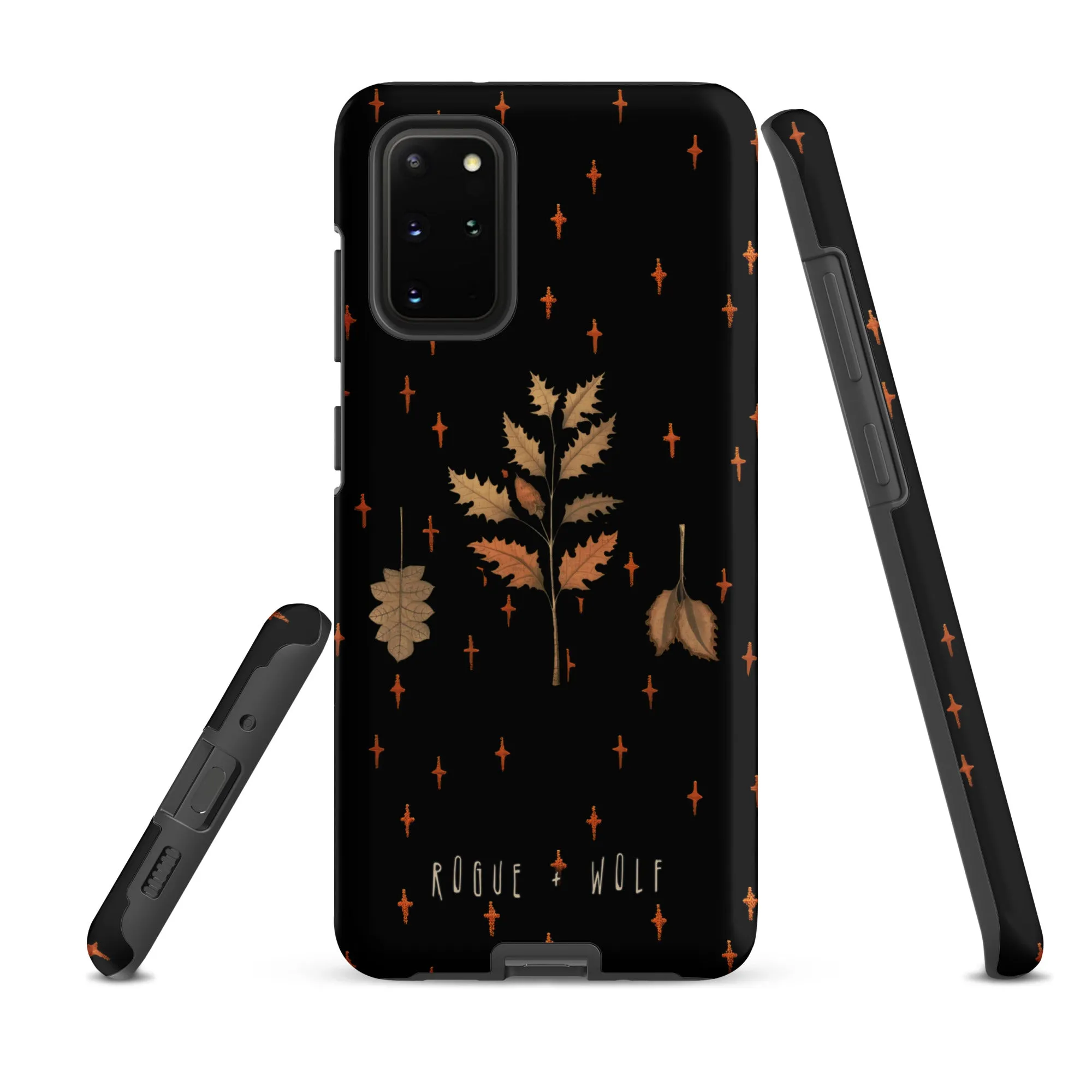 Autumn Memoir Tough Phone Case for Samsung - Dark Academia Anti-Scratch Shockproof Botanical Witchy Goth  Cover, Christmas Gifts