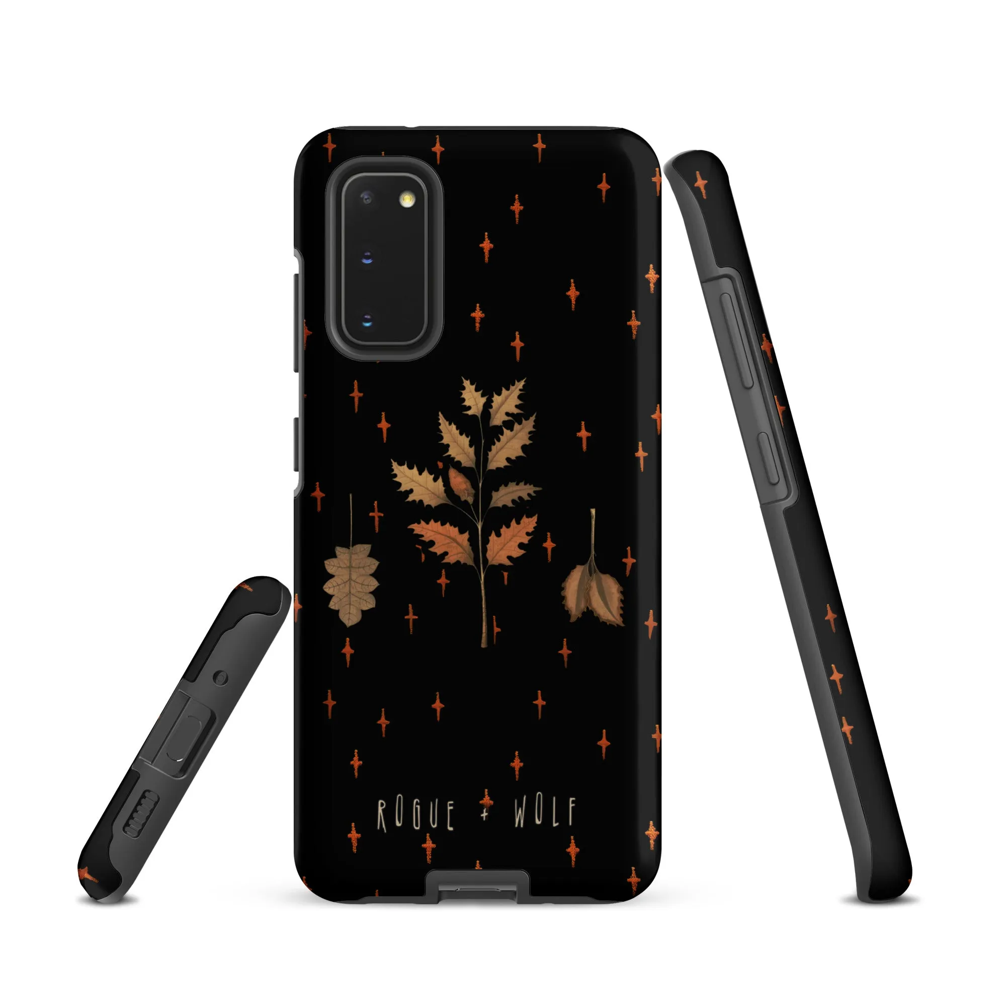 Autumn Memoir Tough Phone Case for Samsung - Dark Academia Anti-Scratch Shockproof Botanical Witchy Goth  Cover, Christmas Gifts