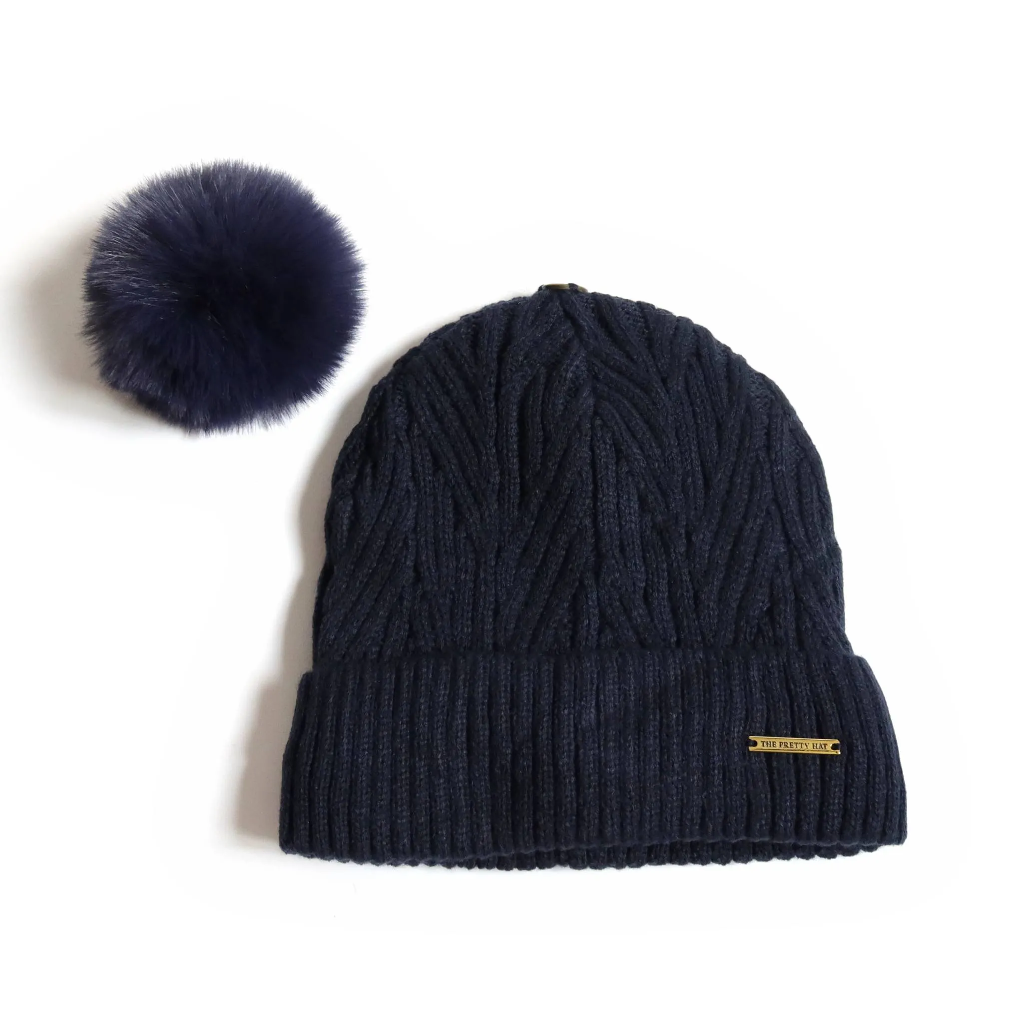 Best Ever Beanie - Navy Satin Lined