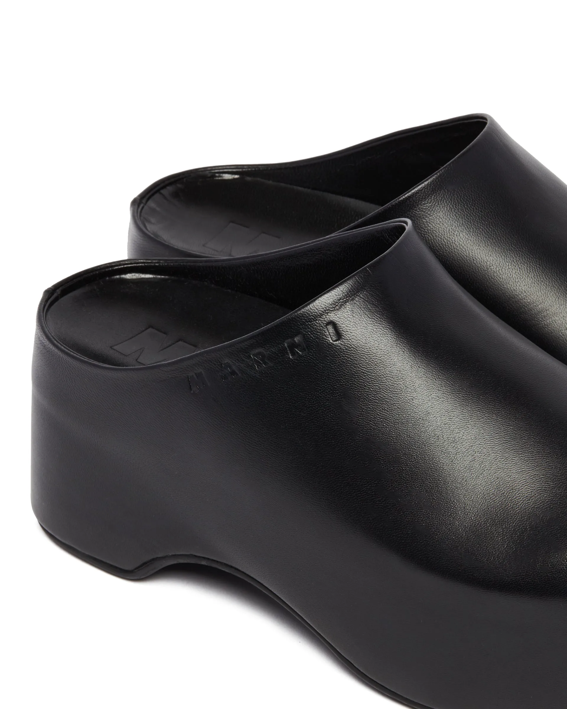 Black Chunky Clog Sabot