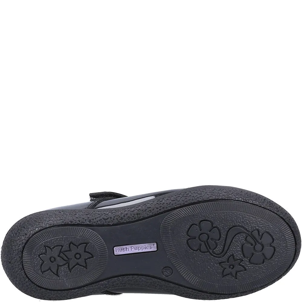 Black Rosanna Infant Patent School Shoes