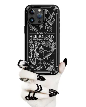 Book of Herbology Shockproof iPhone case - Witchy Goth Phone Accessories Anti-scratch cover