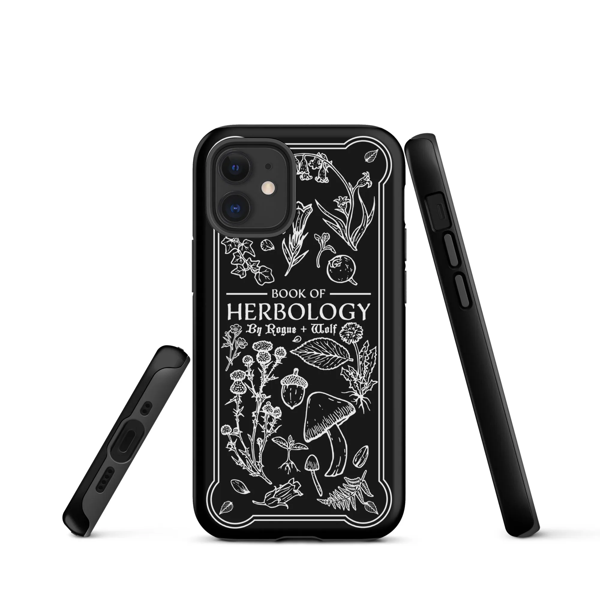 Book of Herbology Shockproof iPhone case - Witchy Goth Phone Accessories Anti-scratch cover