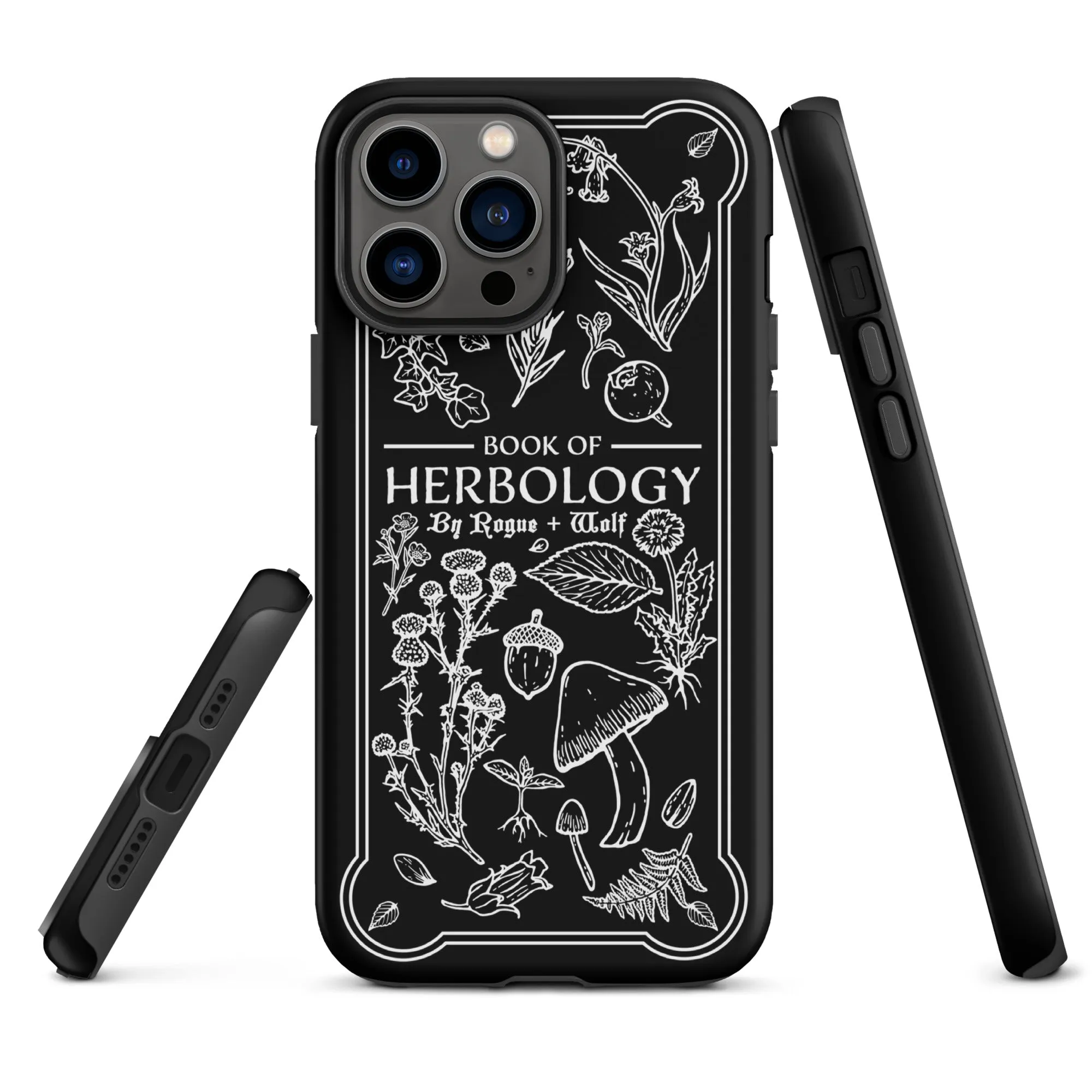 Book of Herbology Shockproof iPhone case - Witchy Goth Phone Accessories Anti-scratch cover