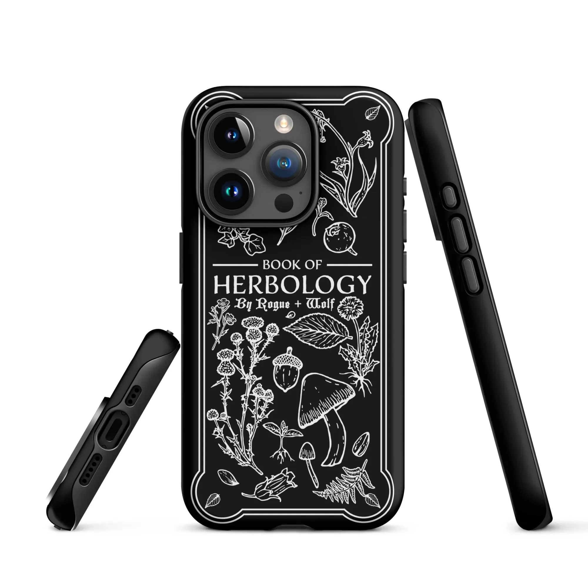 Book of Herbology Shockproof iPhone case - Witchy Goth Phone Accessories Anti-scratch cover