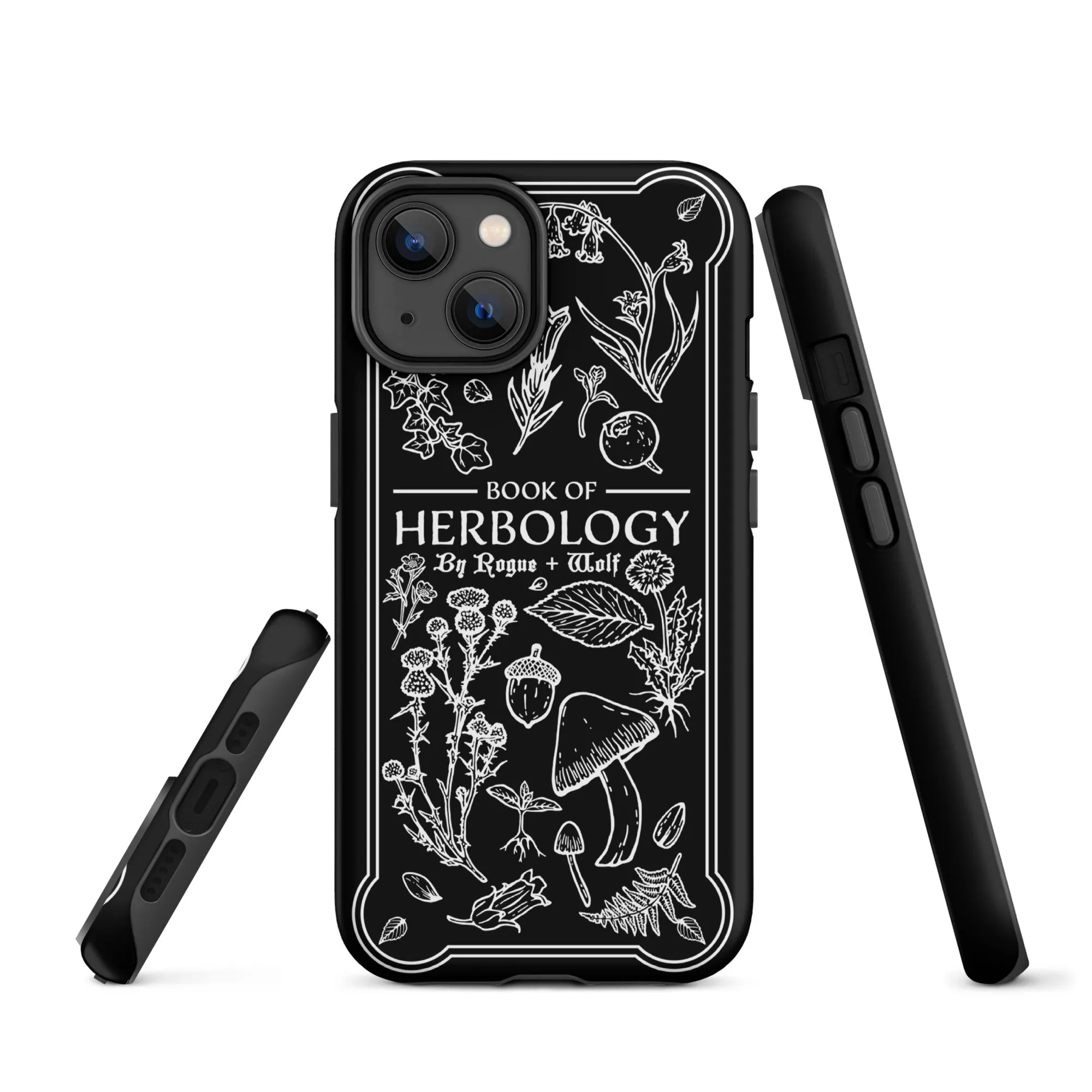 Book of Herbology Shockproof iPhone case - Witchy Goth Phone Accessories Anti-scratch cover