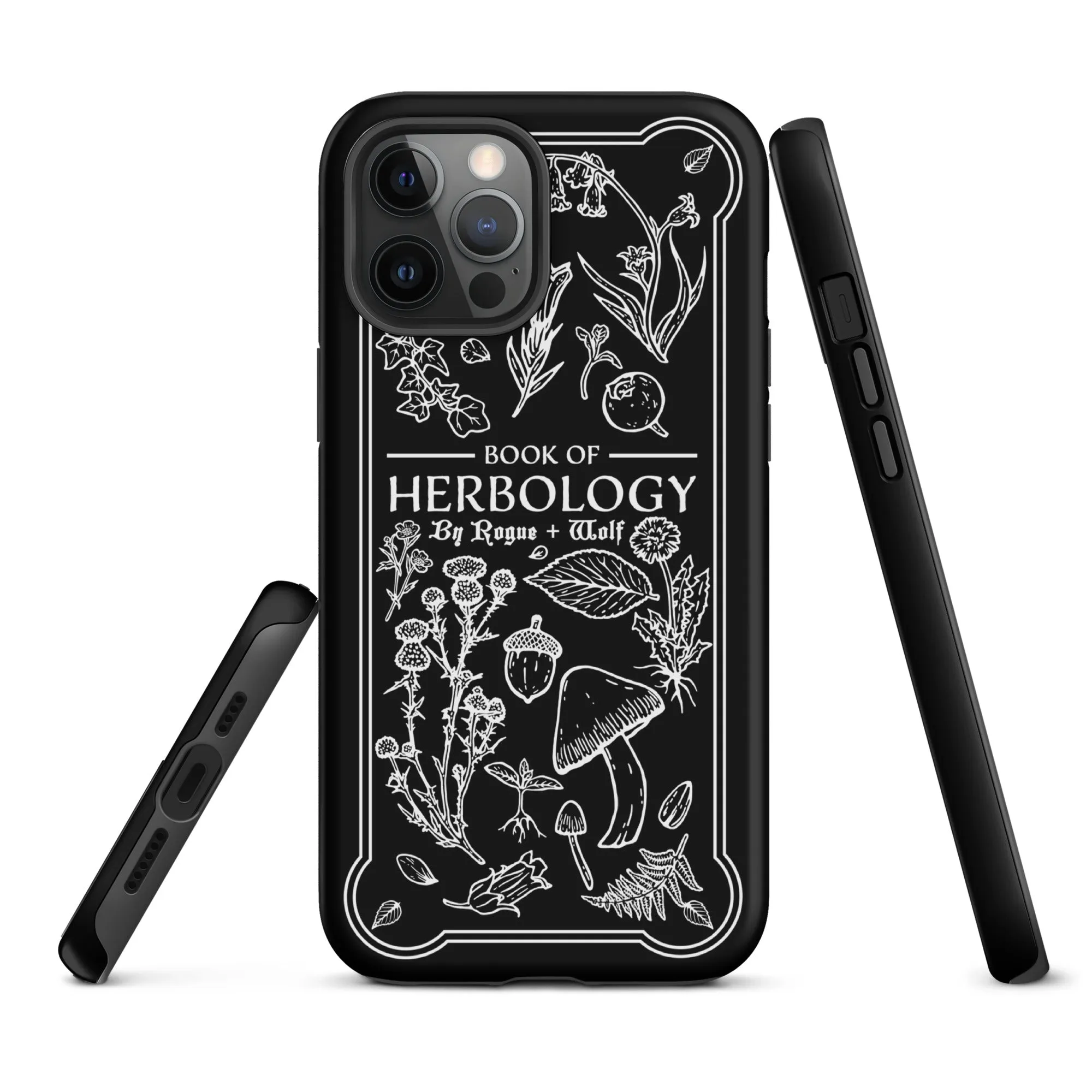 Book of Herbology Shockproof iPhone case - Witchy Goth Phone Accessories Anti-scratch cover