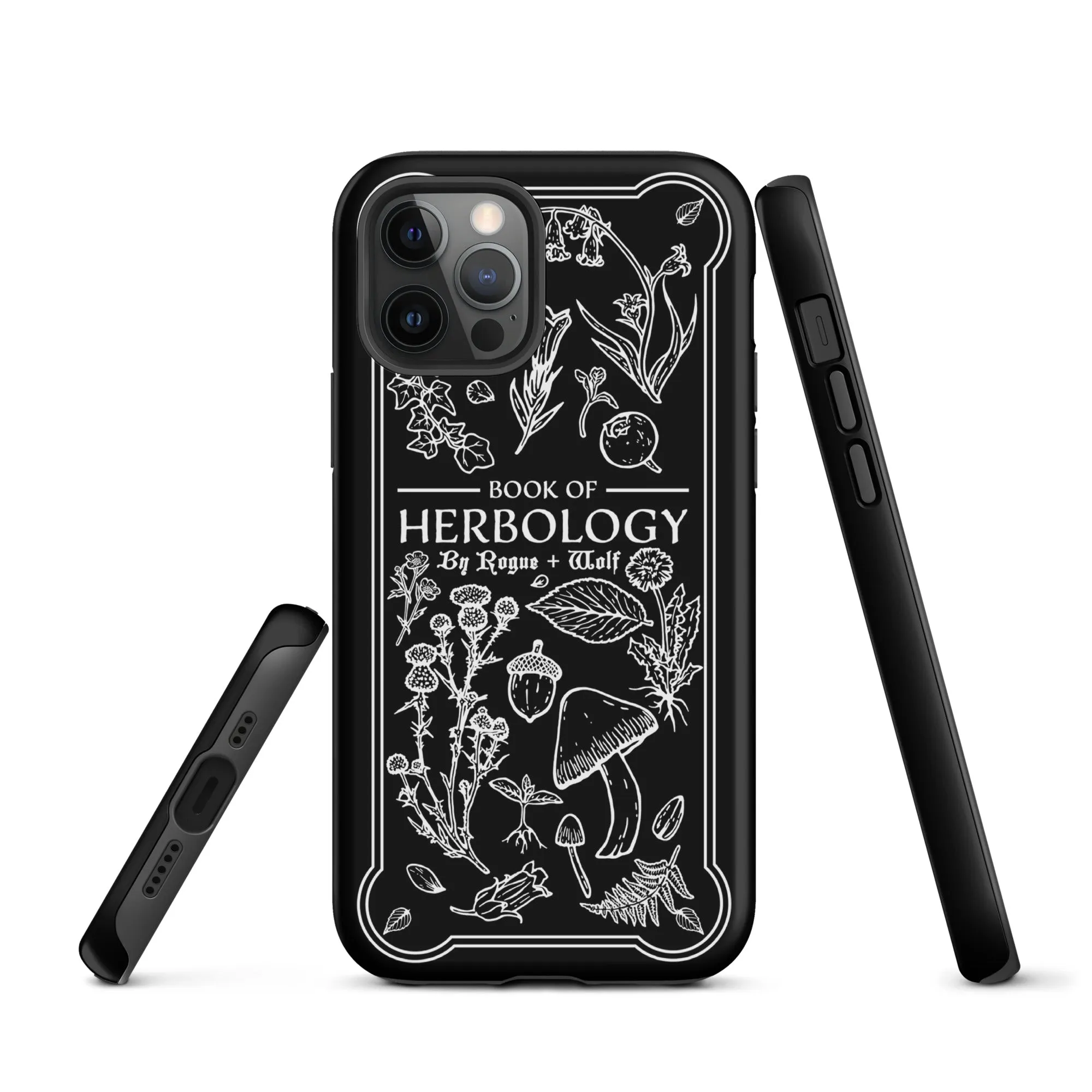 Book of Herbology Shockproof iPhone case - Witchy Goth Phone Accessories Anti-scratch cover