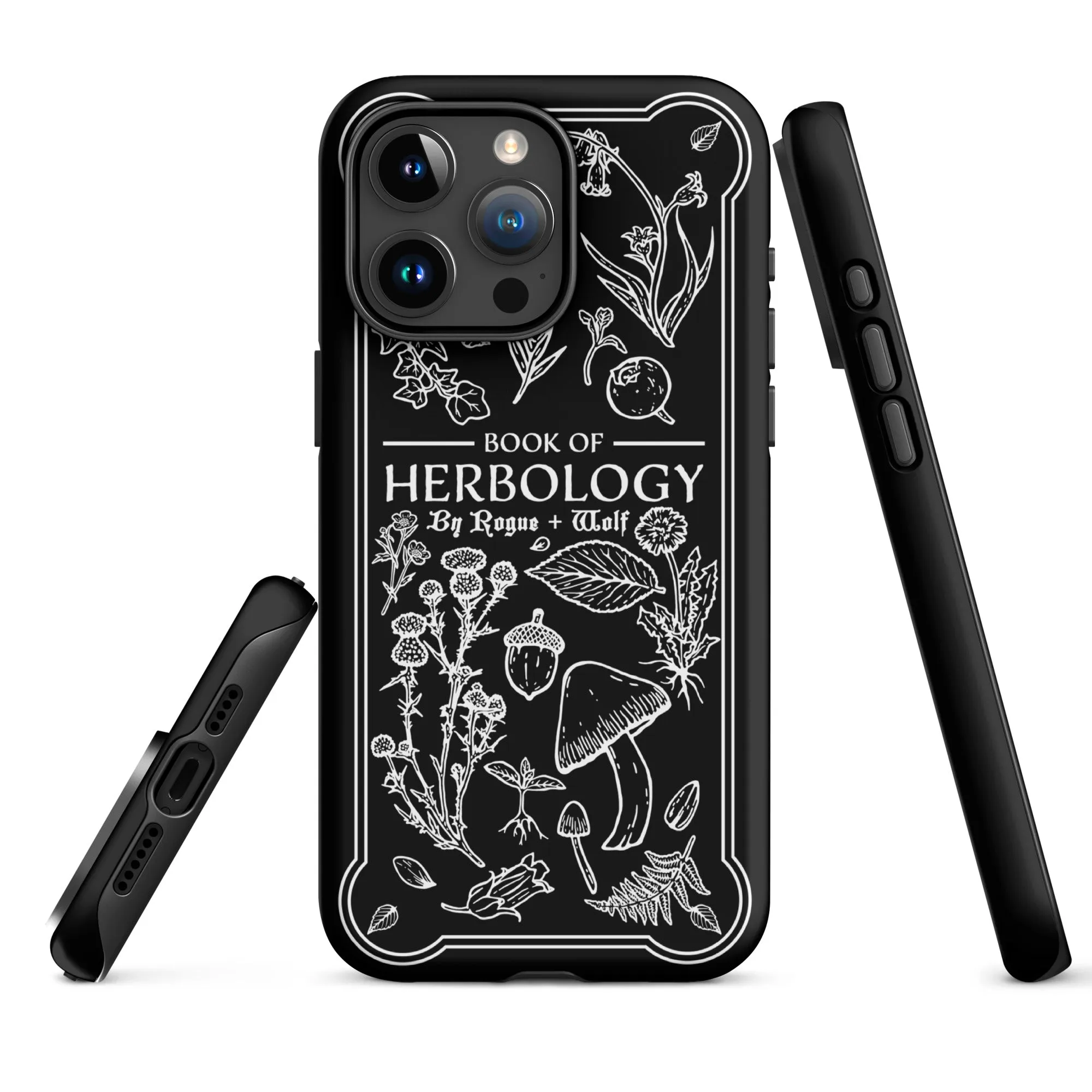 Book of Herbology Shockproof iPhone case - Witchy Goth Phone Accessories Anti-scratch cover