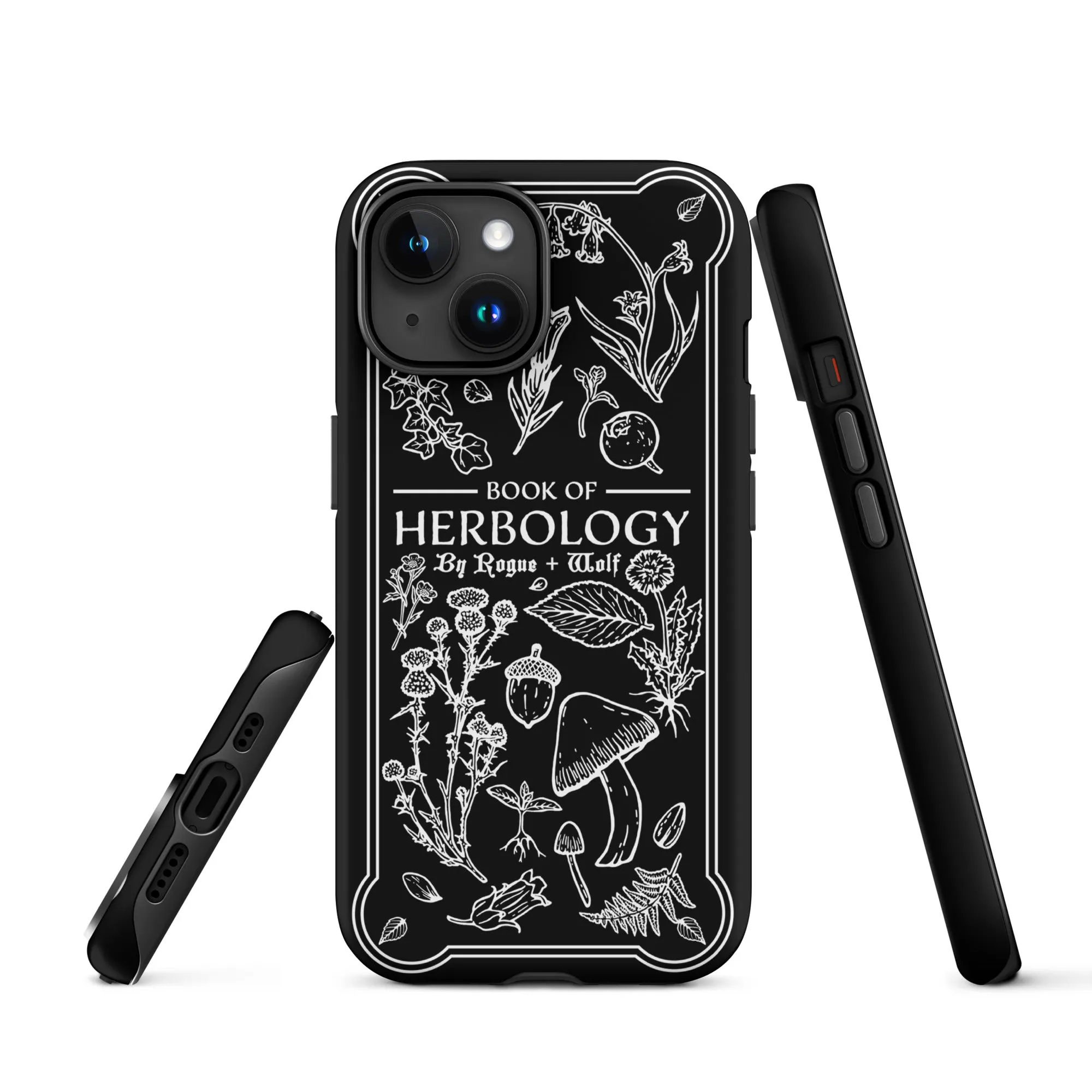 Book of Herbology Shockproof iPhone case - Witchy Goth Phone Accessories Anti-scratch cover