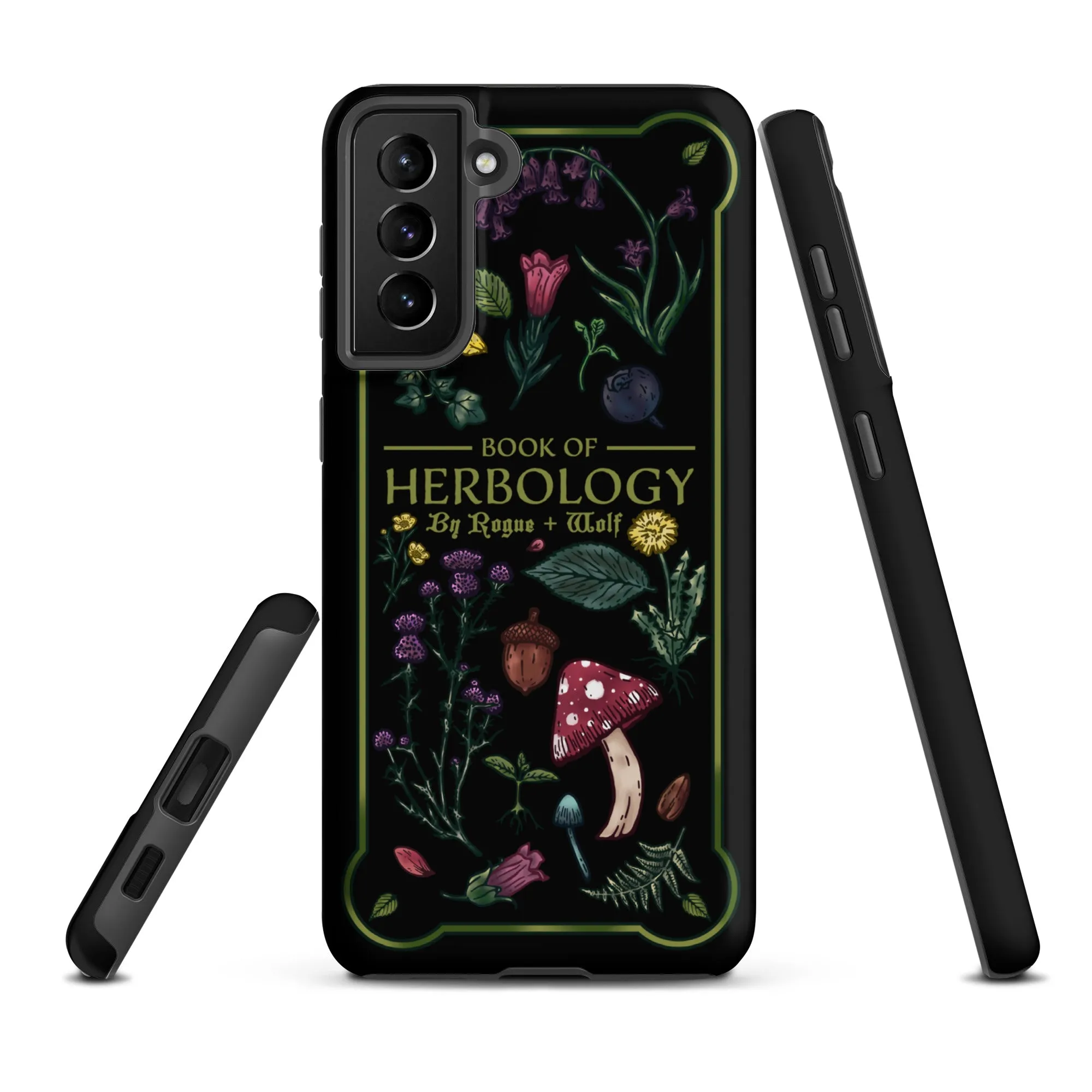 Book of Herbology Shockproof Samsung case - Witchy Goth Phone Accessories Anti-scratch cover