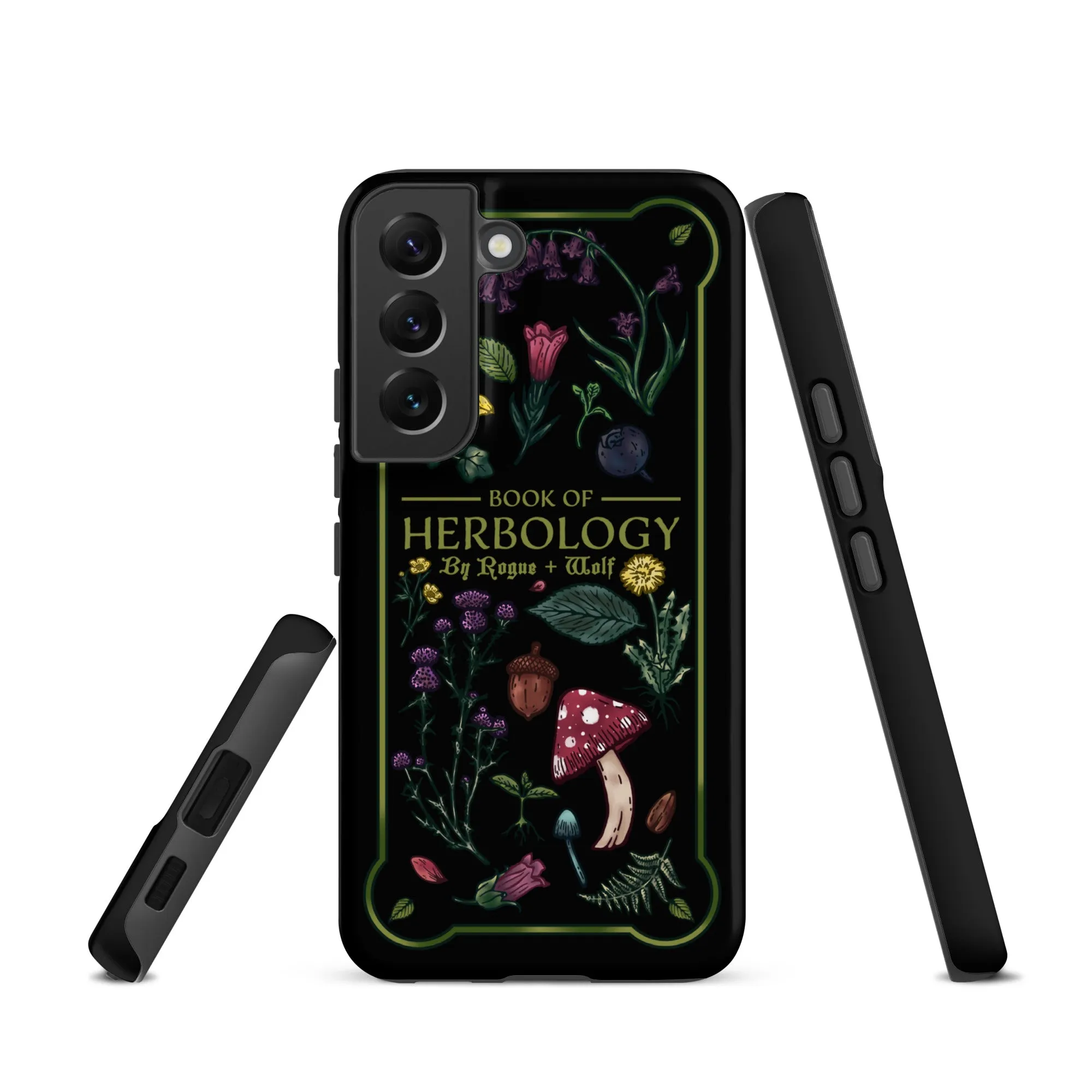 Book of Herbology Shockproof Samsung case - Witchy Goth Phone Accessories Anti-scratch cover