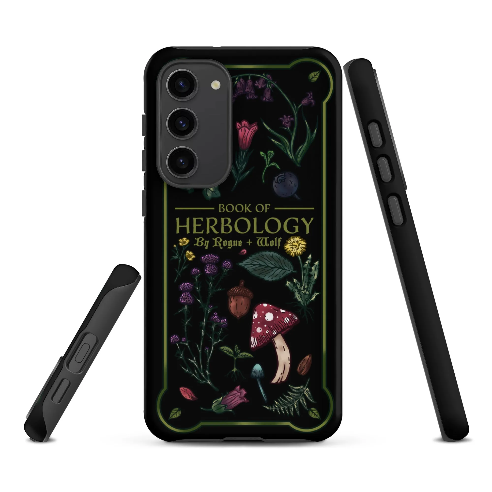 Book of Herbology Shockproof Samsung case - Witchy Goth Phone Accessories Anti-scratch cover