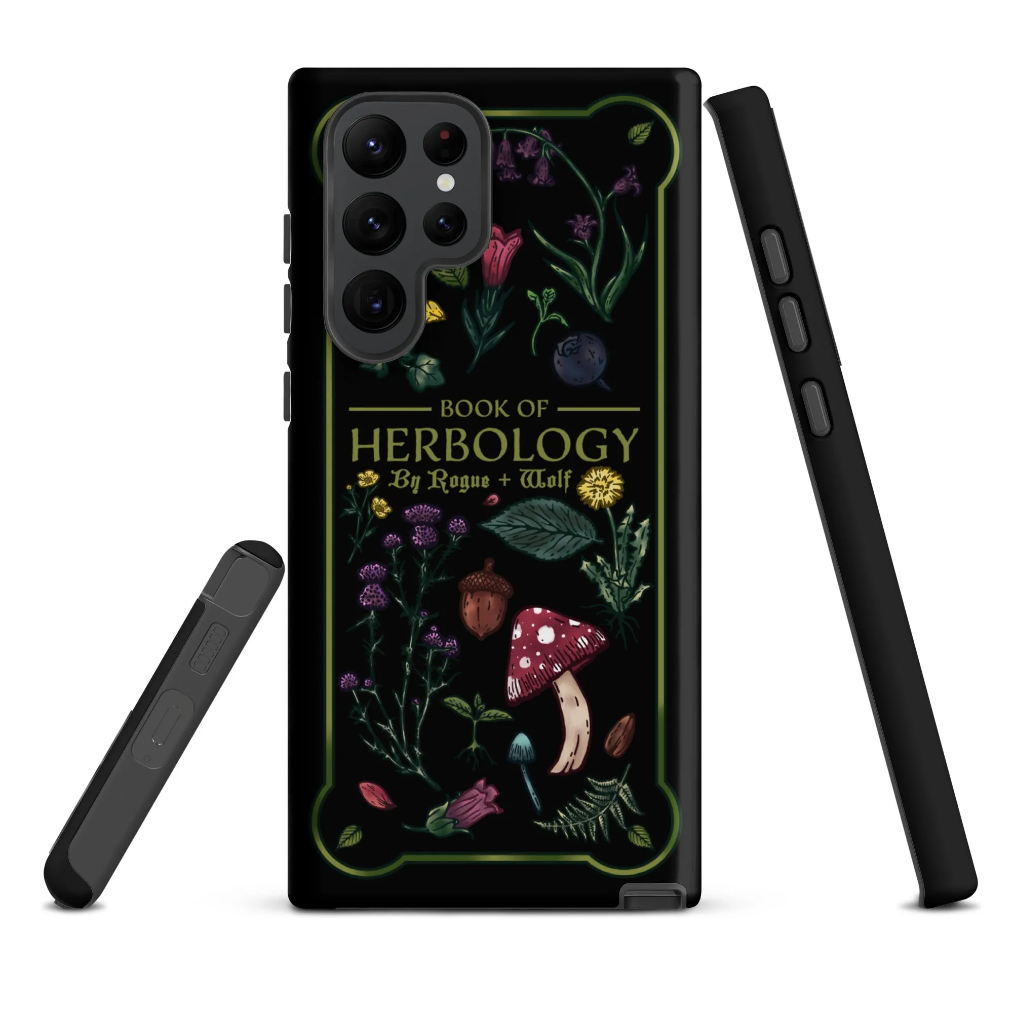 Book of Herbology Shockproof Samsung case - Witchy Goth Phone Accessories Anti-scratch cover