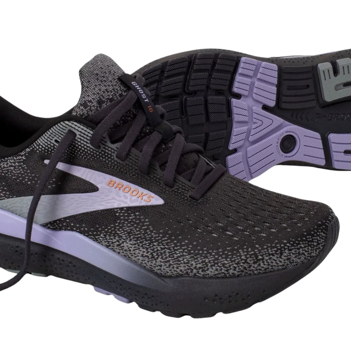 Brooks Women's Ghost 16 Ebony/Lavender