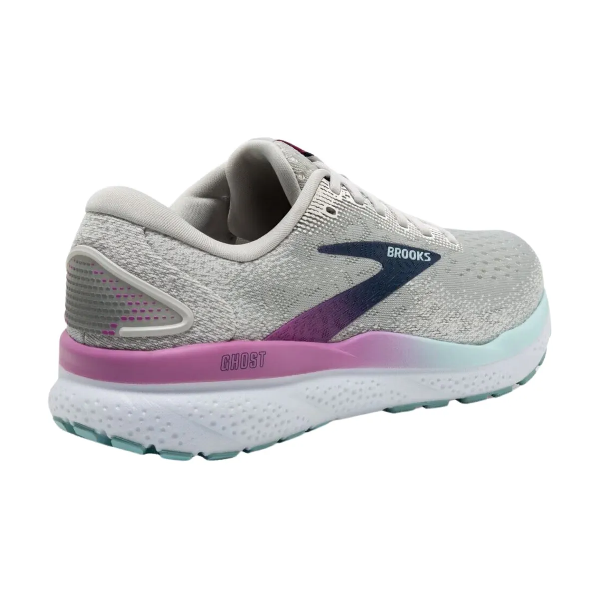 Brooks Women's Ghost 16 White/Grey/Estate Blue