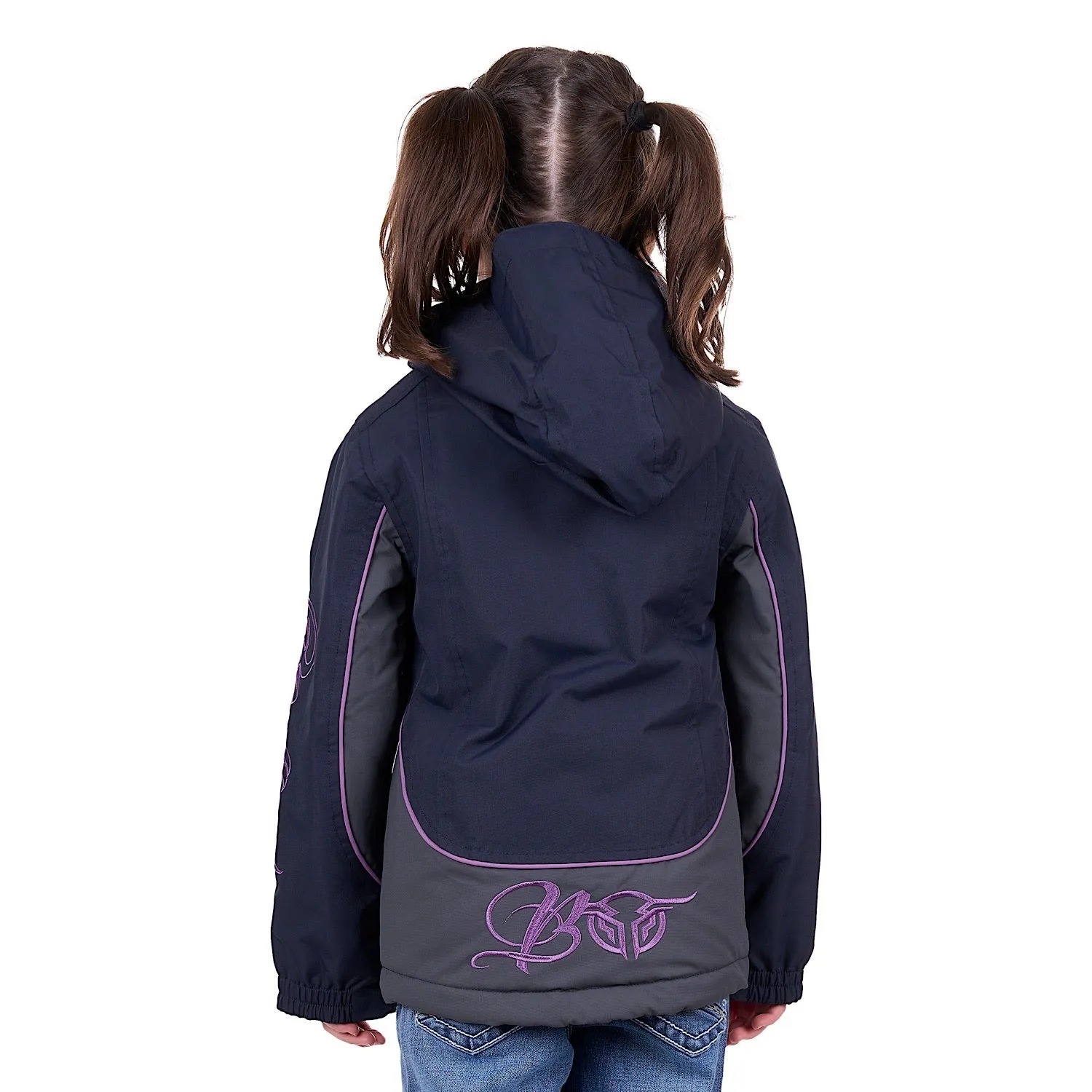 Bullzye Girls Carla Jacket Dark Navy/Purple