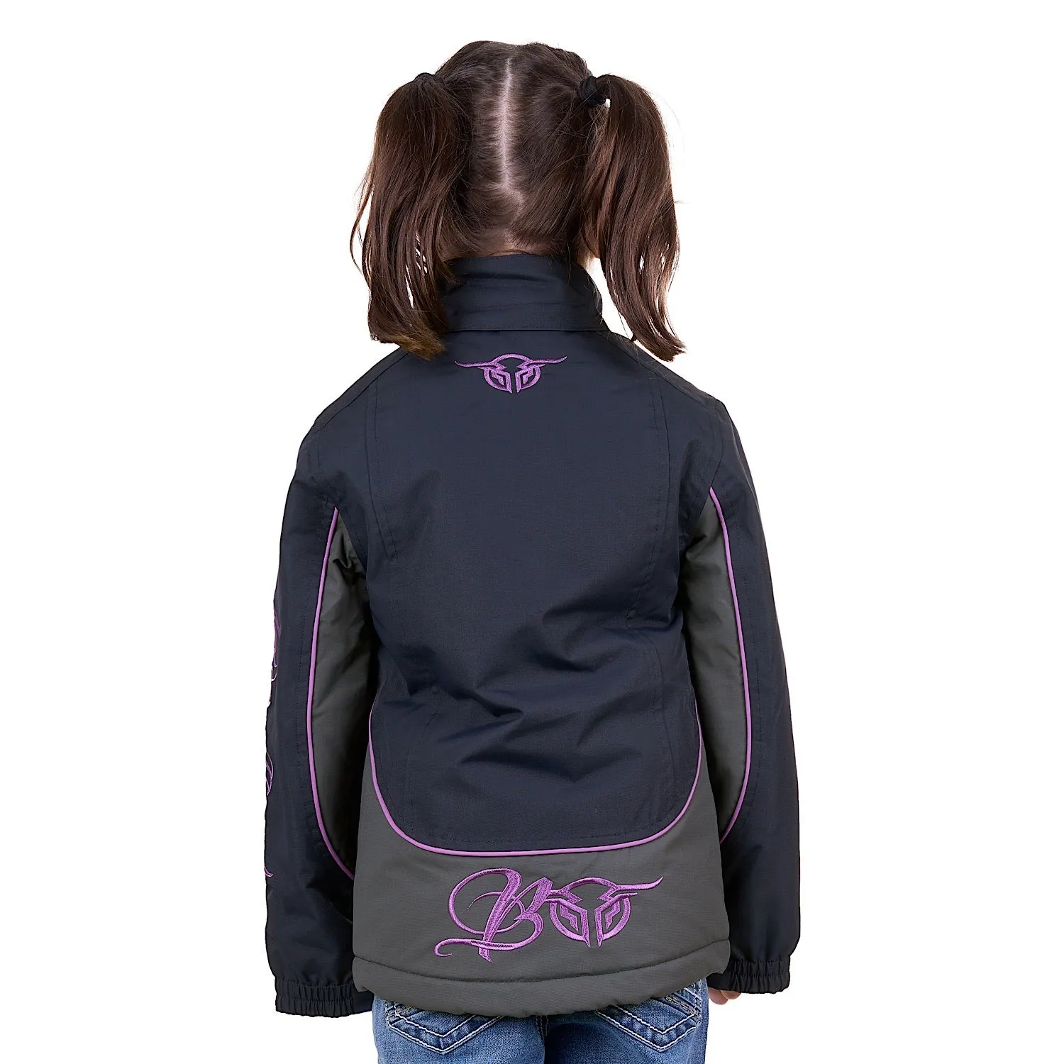 Bullzye Girls Carla Jacket Dark Navy/Purple