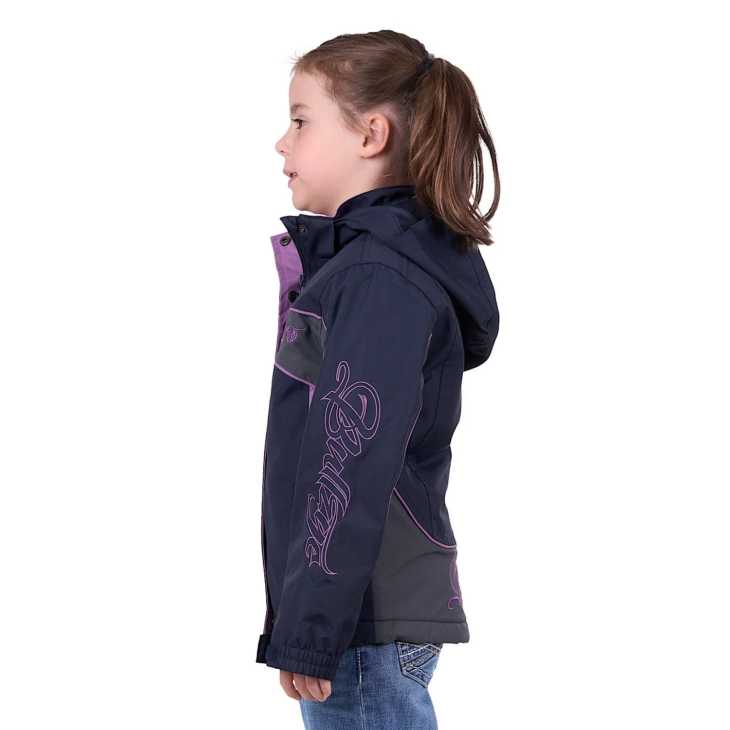 Bullzye Girls Carla Jacket Dark Navy/Purple