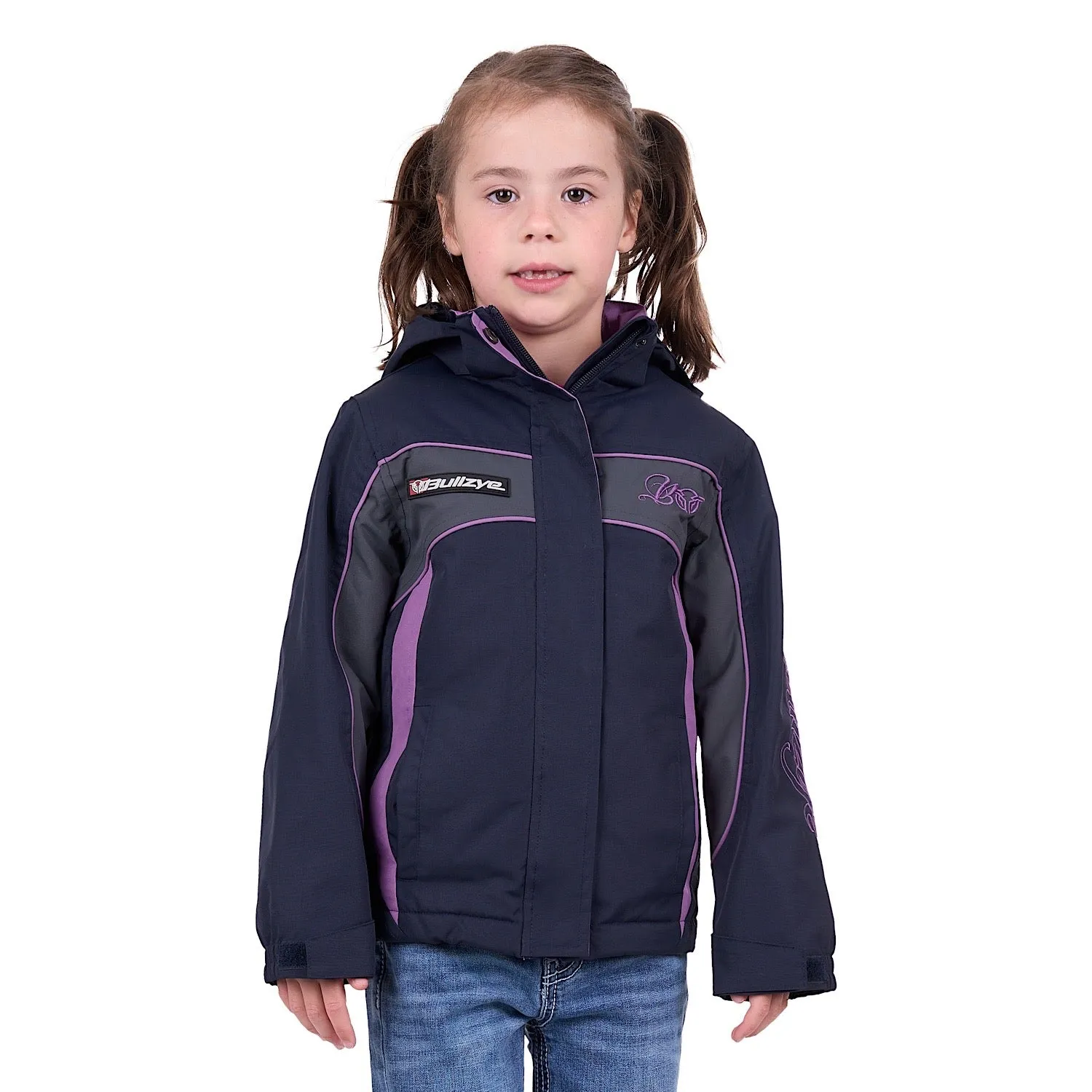 Bullzye Girls Carla Jacket Dark Navy/Purple