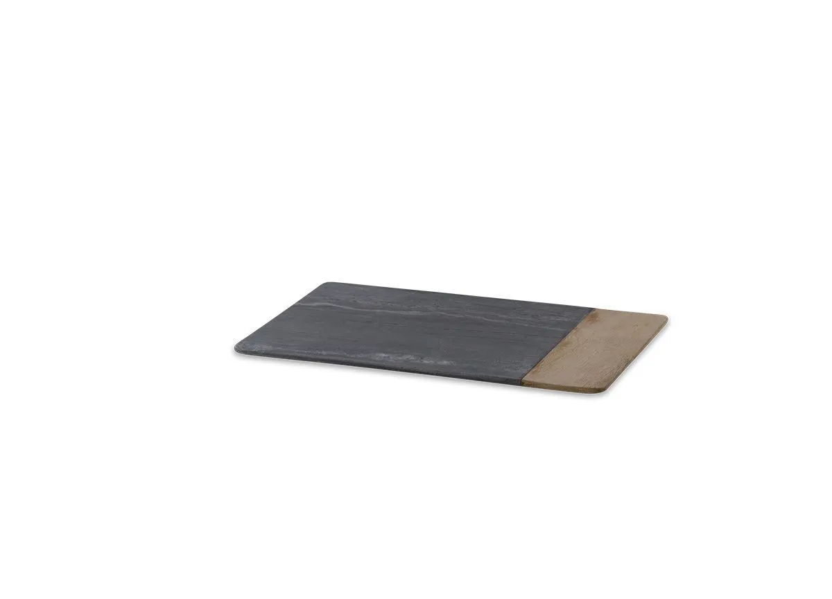 Bwari Marble Board - Grey Marble & Mango Wood