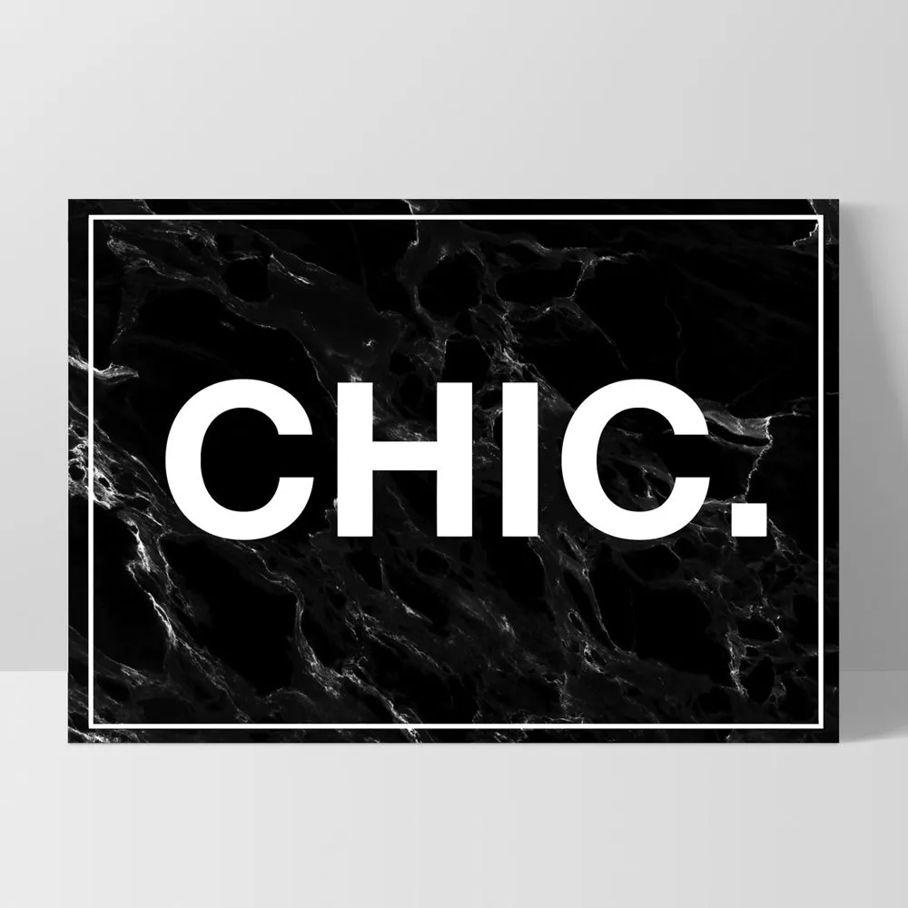 CHIC Word Typography - Art Print