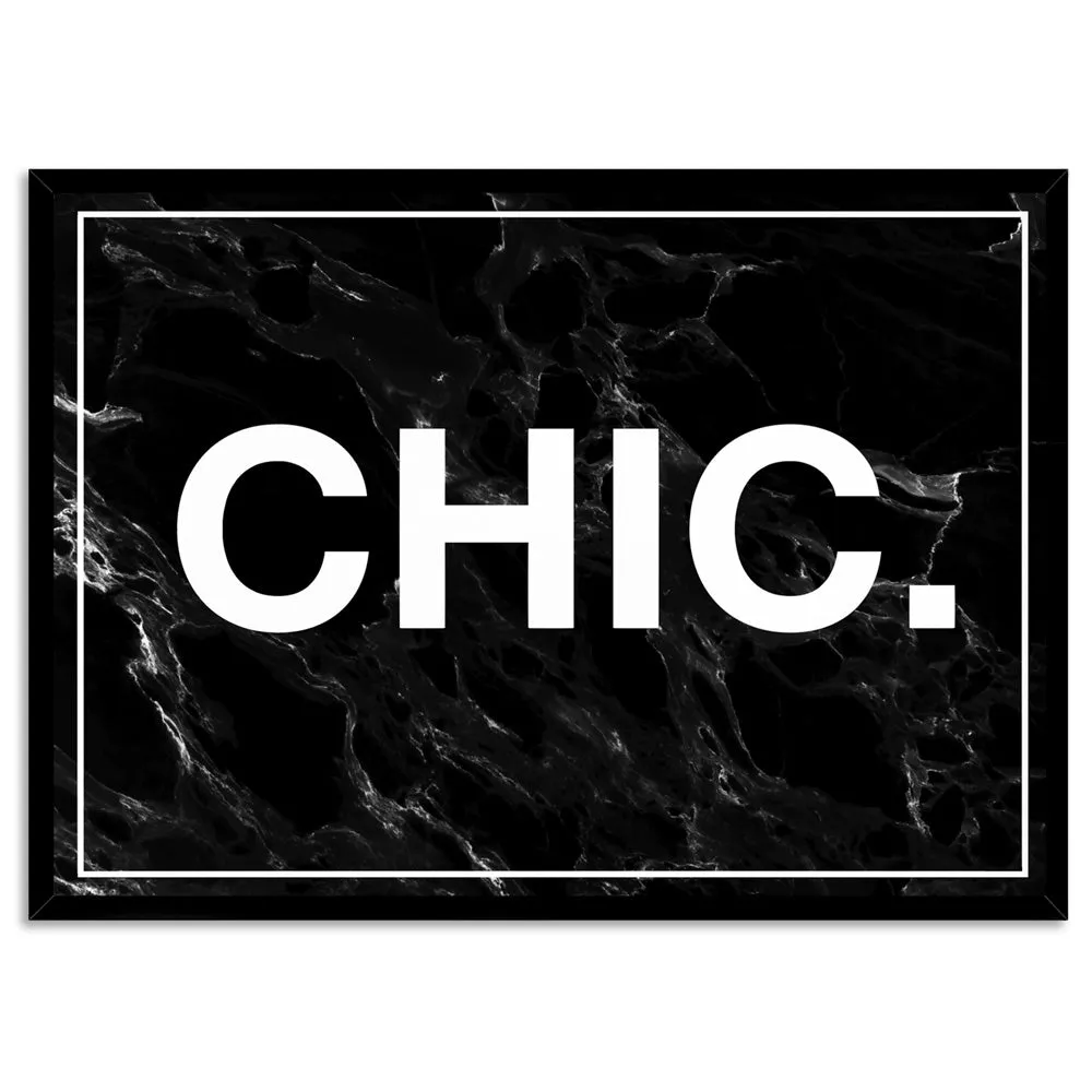 CHIC Word Typography - Art Print