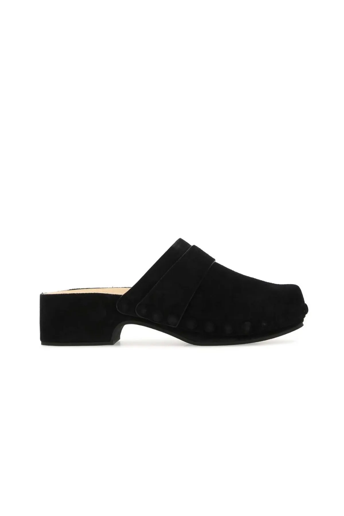 Chloé Joy Suede Clog - Black