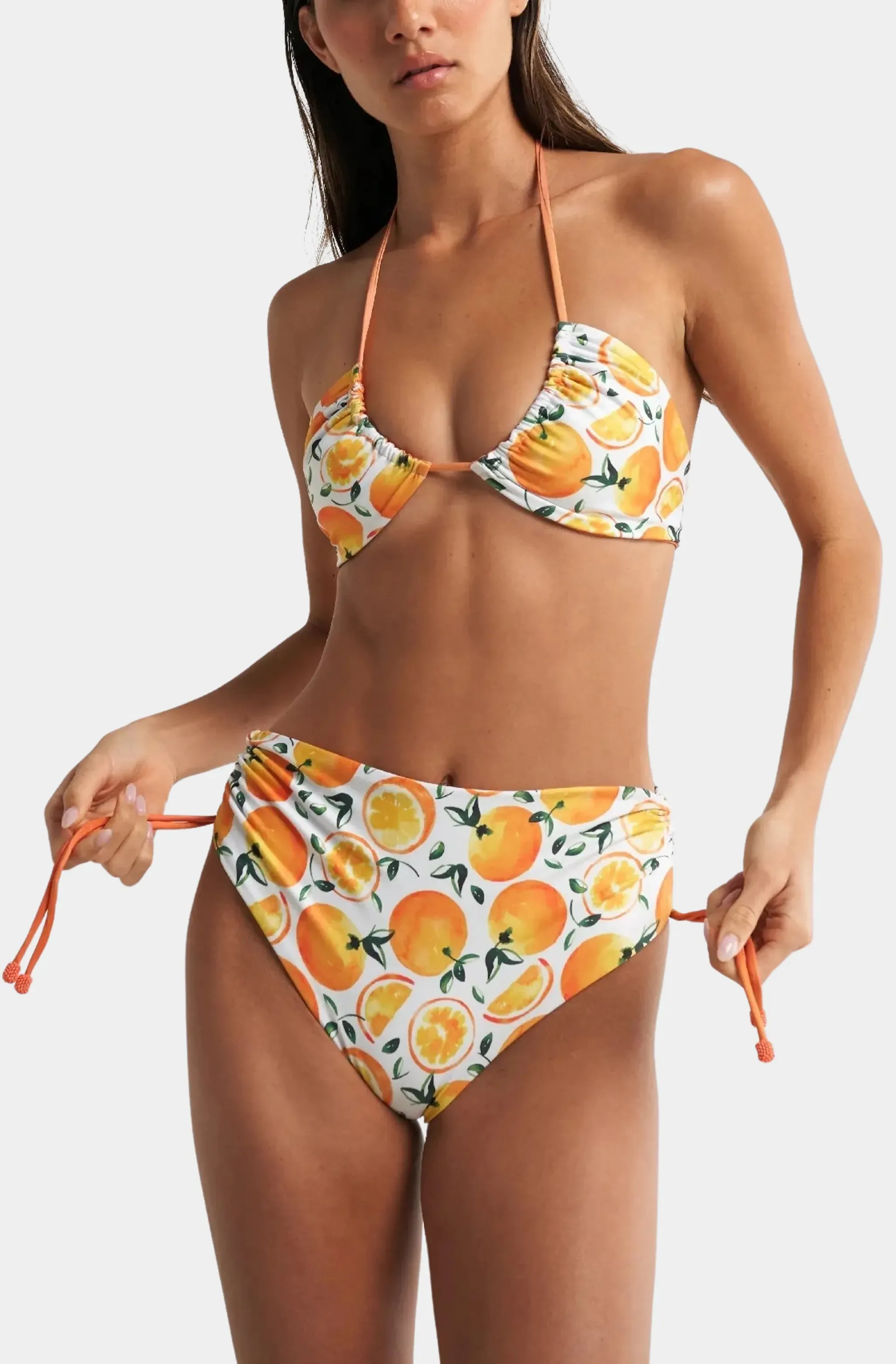 Citrus High Waisted Reversible Bikini Bottom