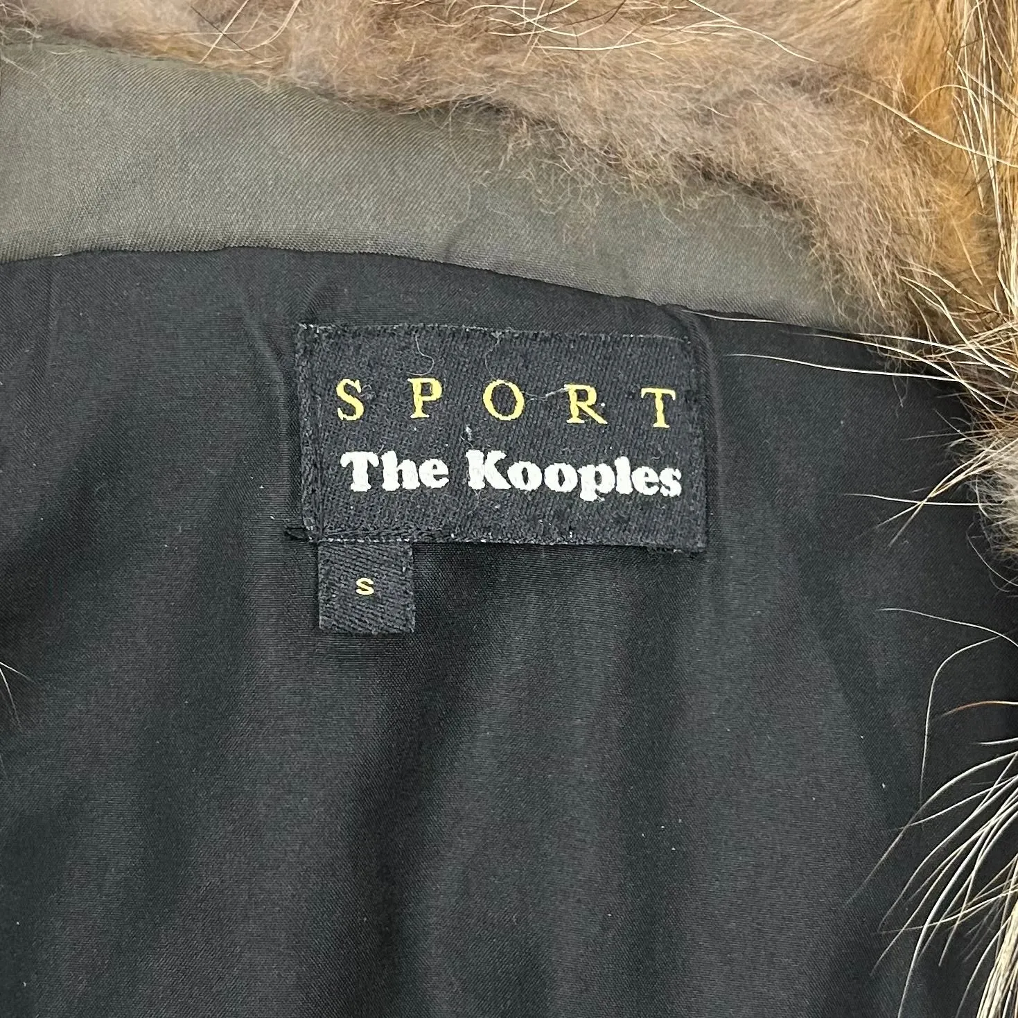 Coat Parka By The Kooples In Green, Size: S