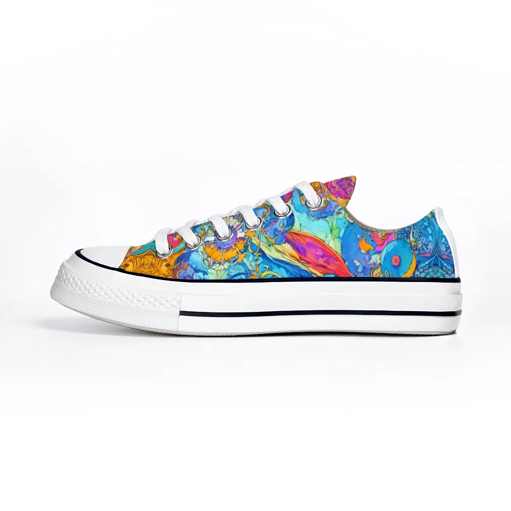 Colorful Collection - Classic Unisex Low Top Canvas Sneakers