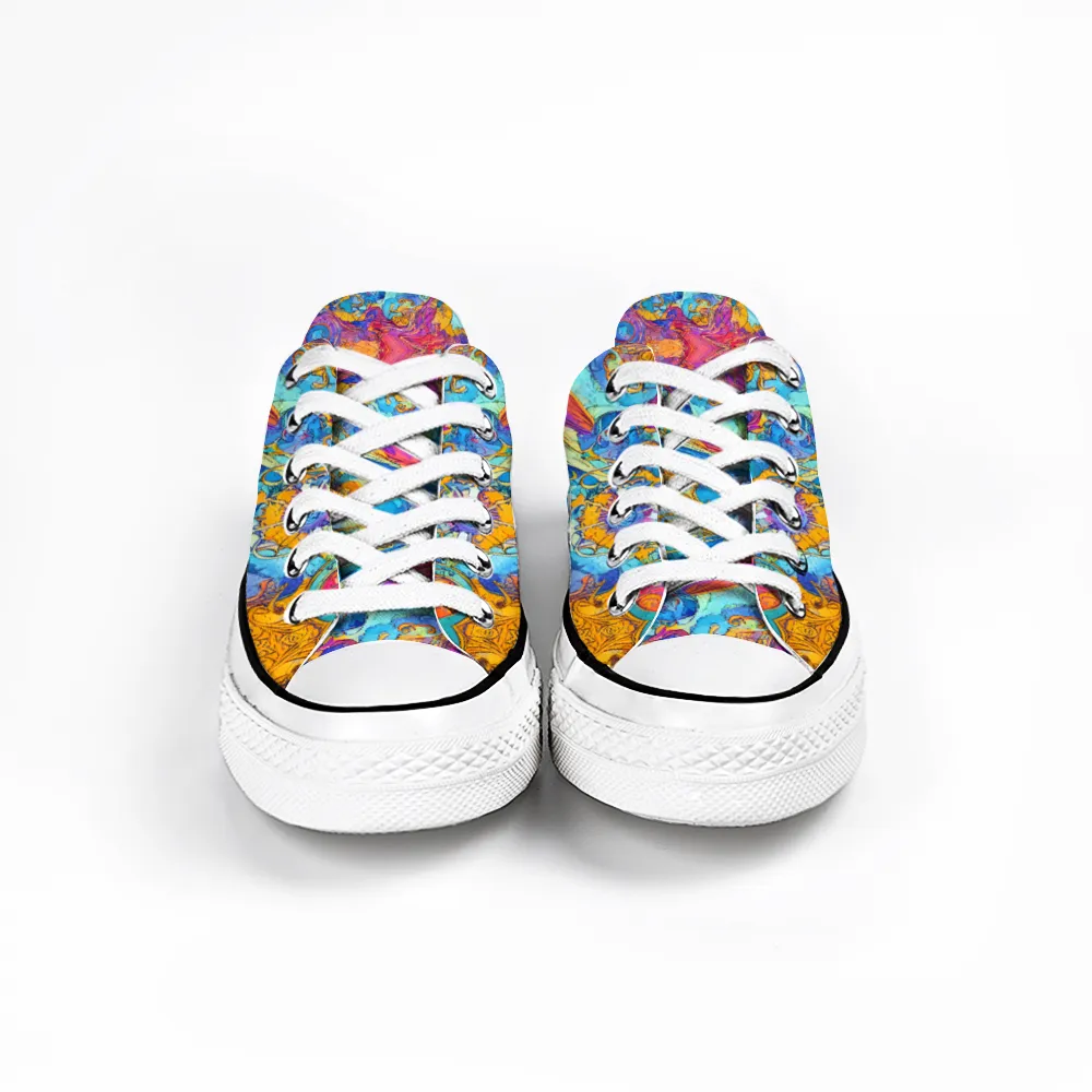 Colorful Collection - Classic Unisex Low Top Canvas Sneakers