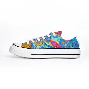 Colorful Collection - Classic Unisex Low Top Canvas Sneakers